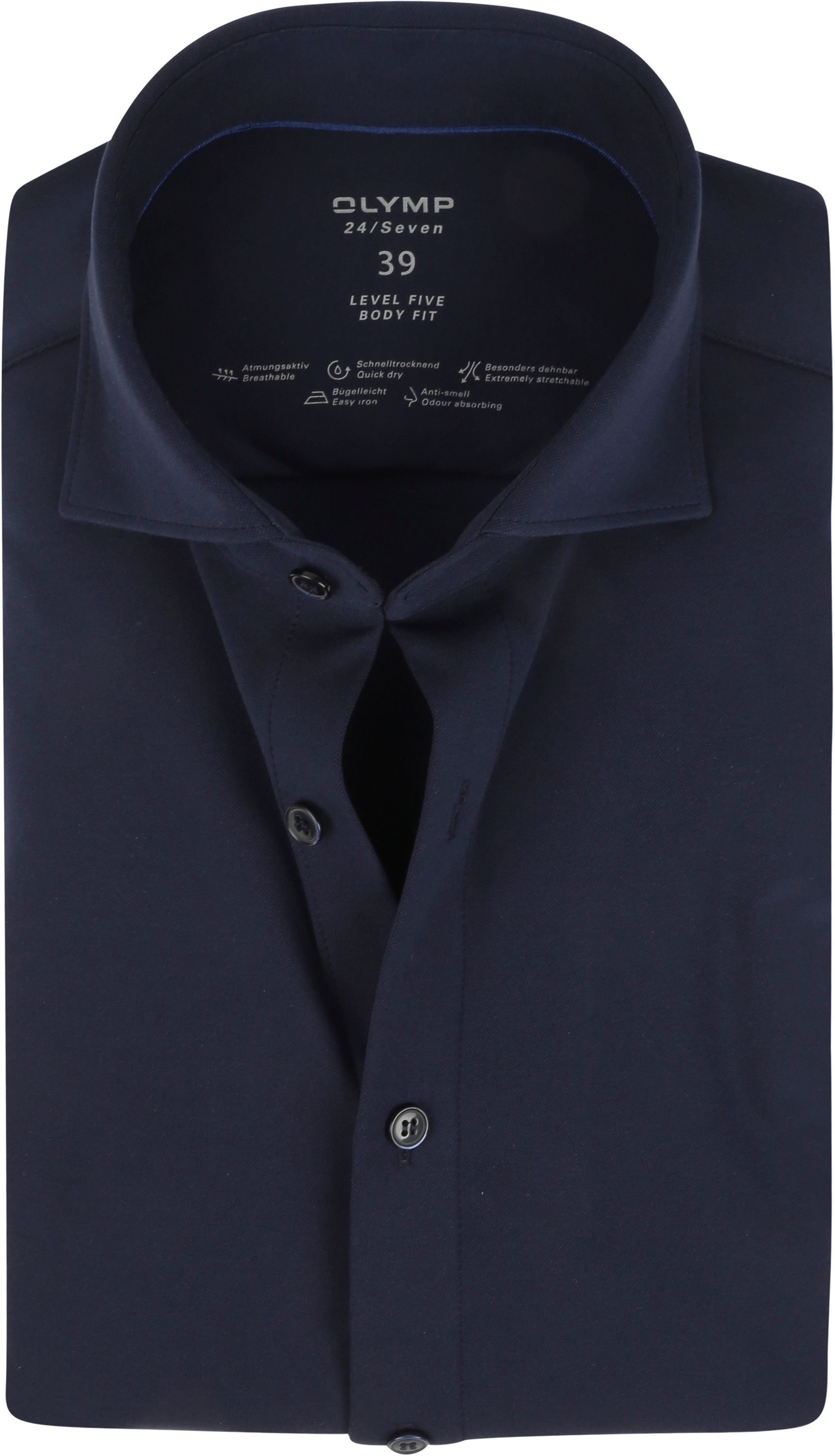 OLYMP Chemise Level5 SL7 Bleu Marine Bleu foncé taille 40