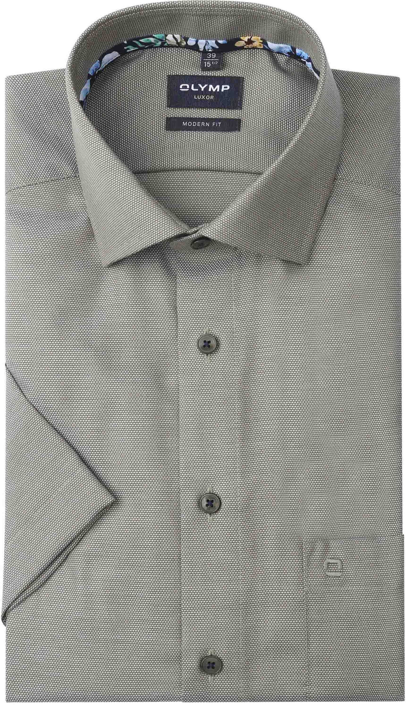 OLYMP Modern-Fit Short Sleeve Shirt Green order online | 126572-47 | Suitable Lithuania