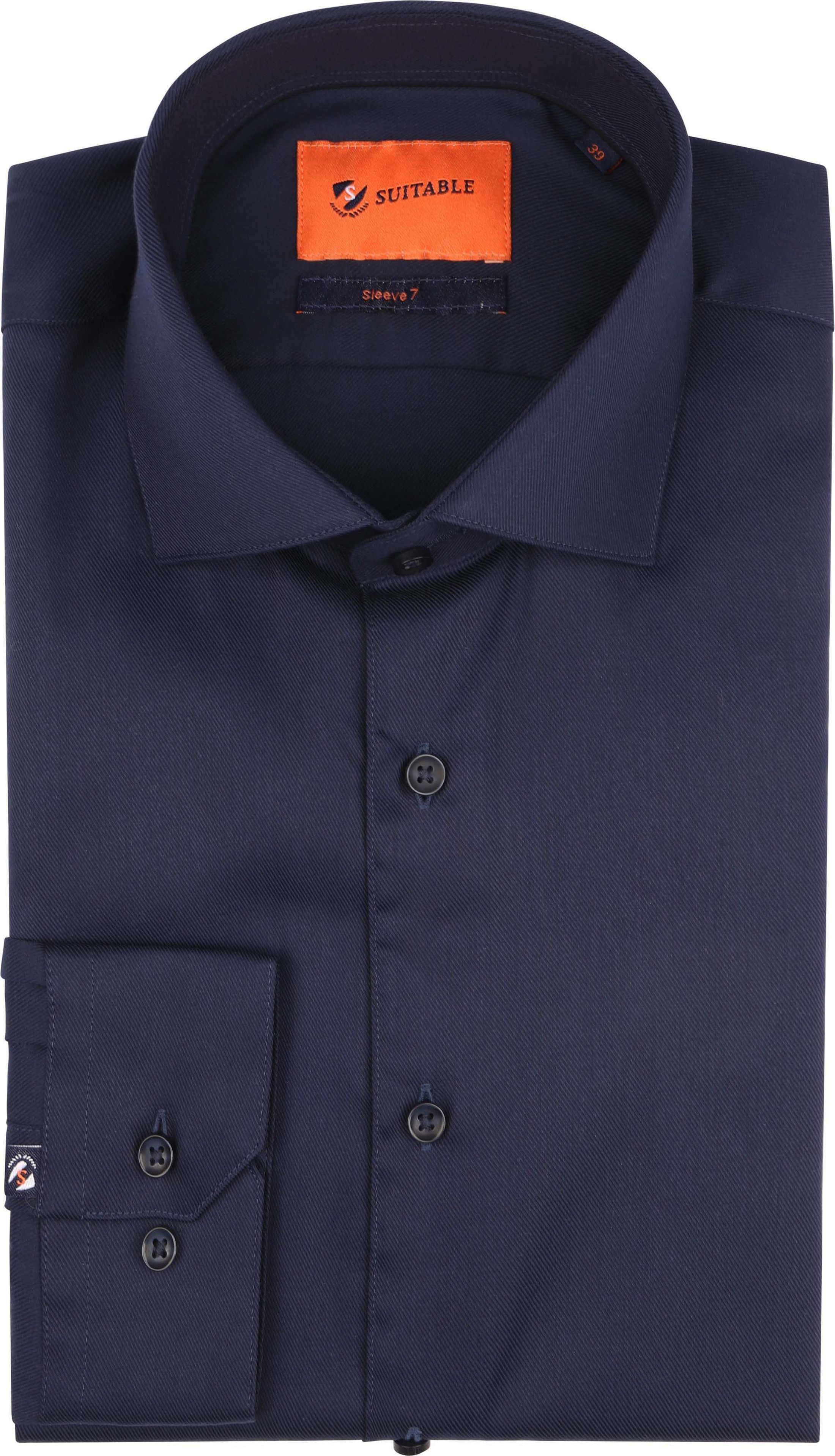 Suitable Hemd Extra Lange Ärmel Twill Navy SL7-03 Navy kaufen | Suitable
