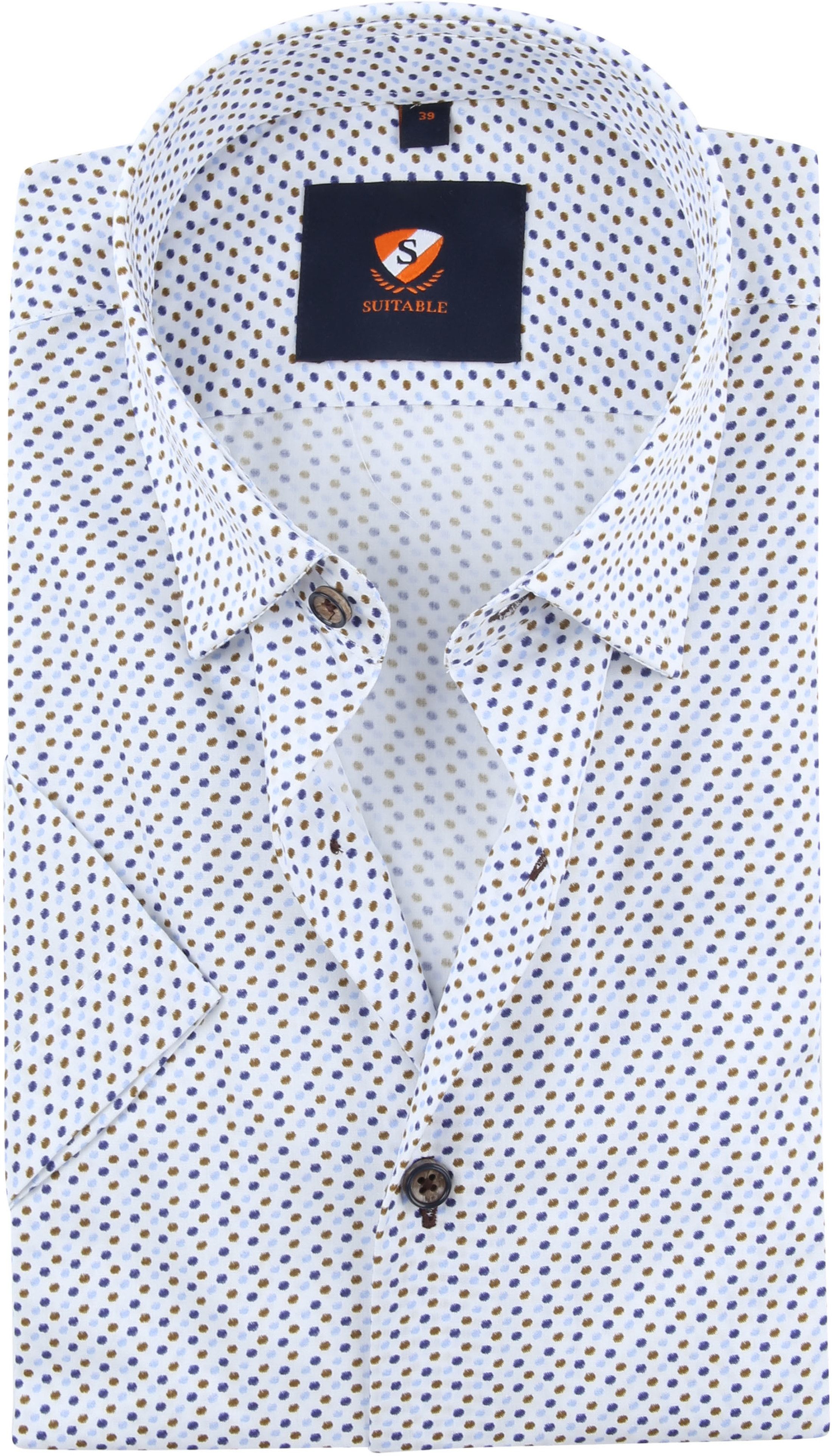 Suitable Chemise à Pois Bleu taille 39