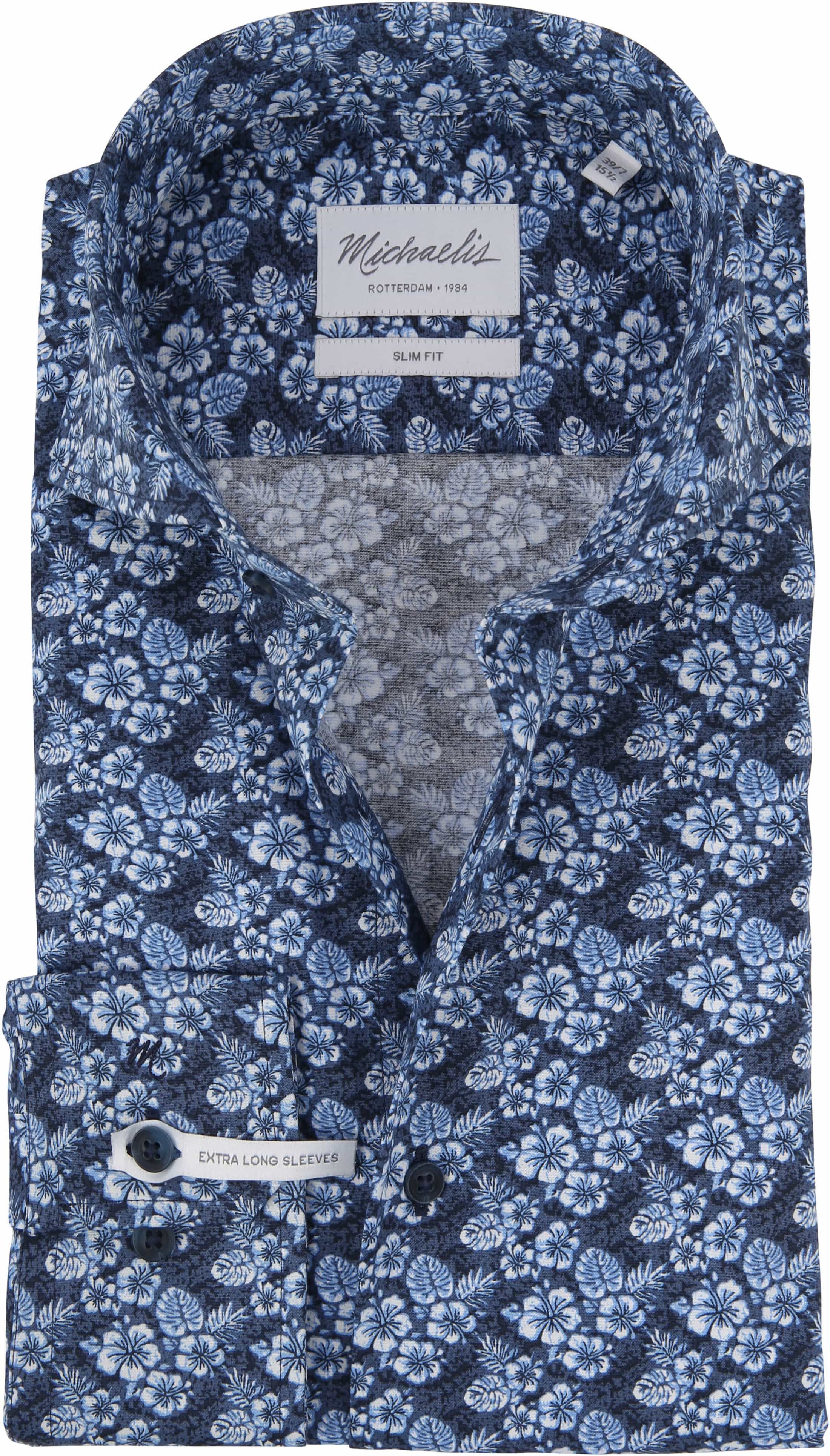 Michaelis Shirt Hawaii SL7 Navy  Blue size 14.5