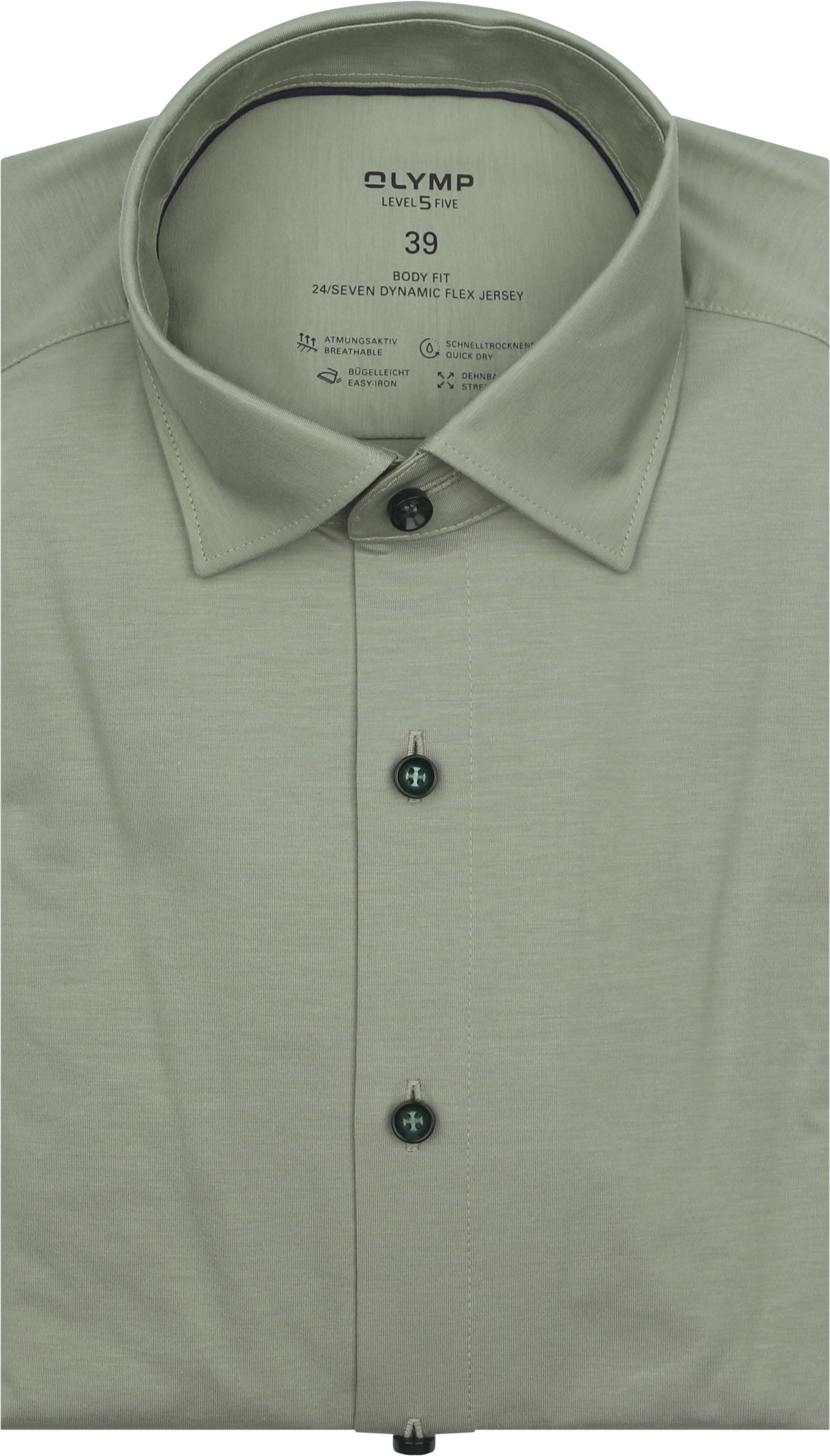 OLYMP Shirt Level 5 24/Seven Green order online | 200864-46 | Suitable Lithuania