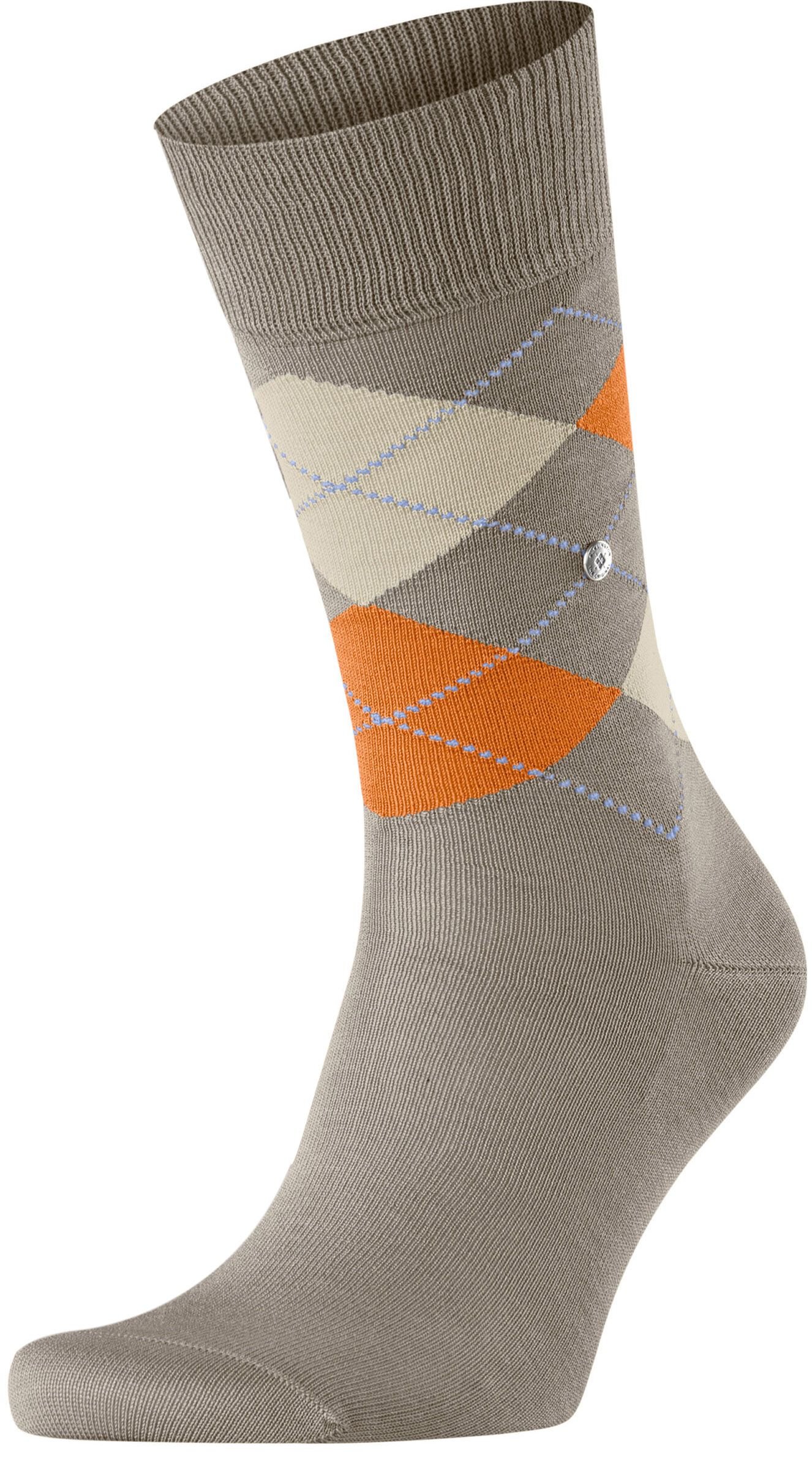 Burlington Manchester Socks Checkered Grey 4180 21088-4180 order online | Suitable