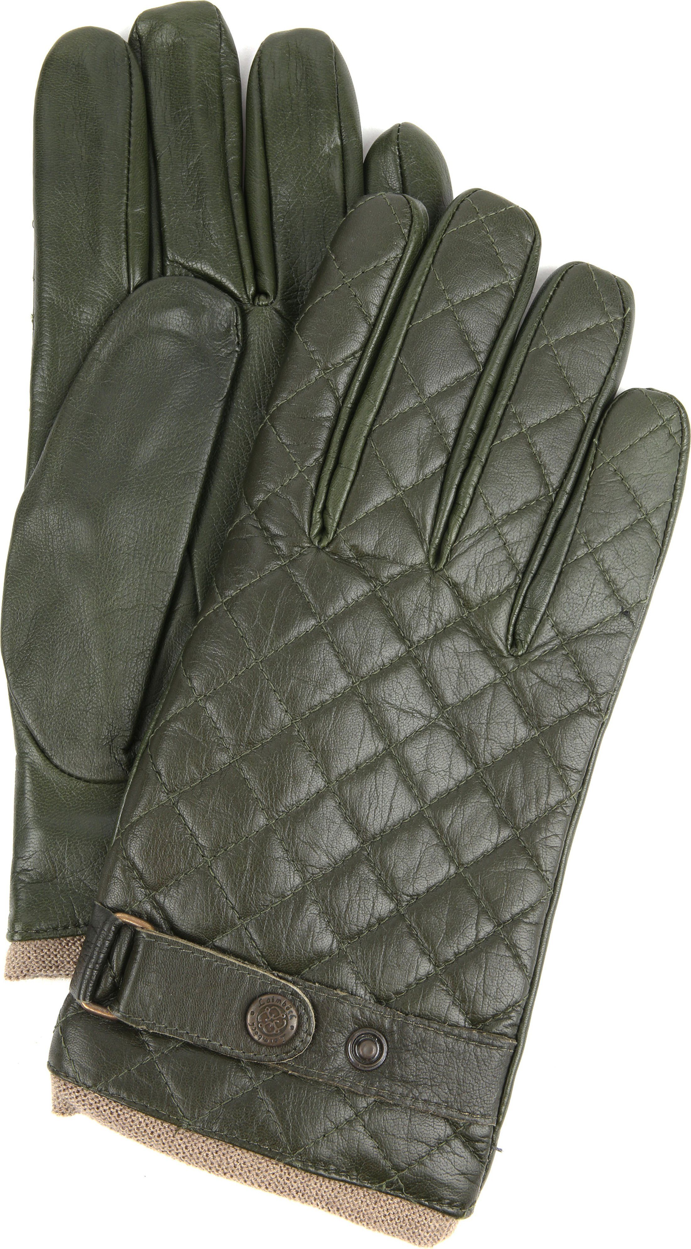 Laimbock Quilted Gloves Blacos Olive Dark Green Green size 10