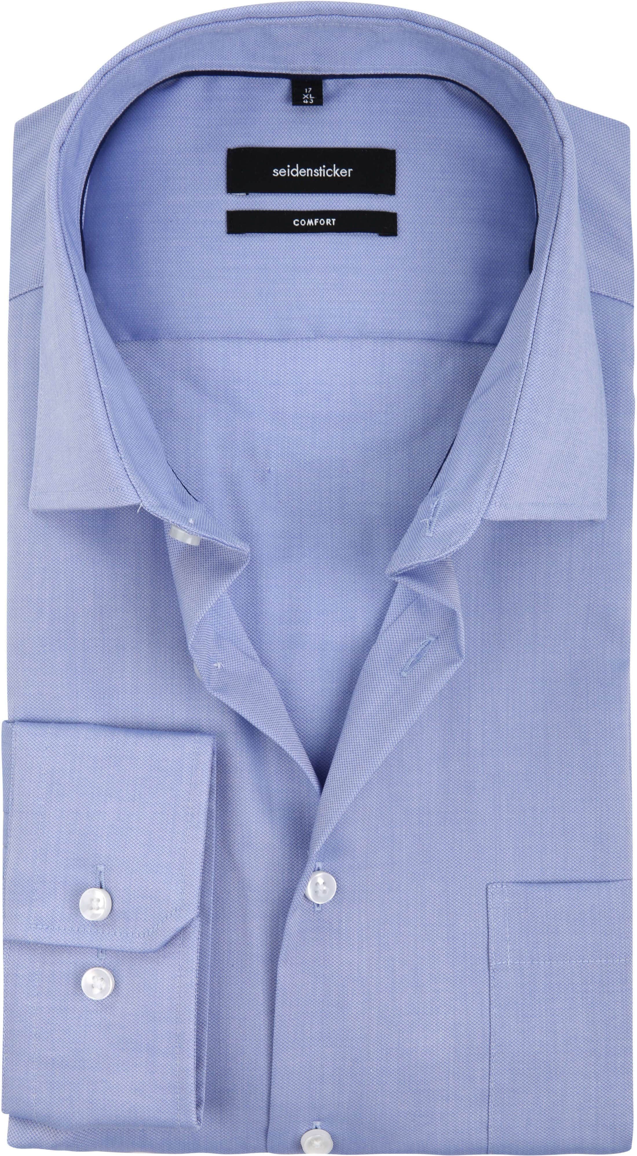 Seidensticker Shirt Comfort Fit Blue size 21 1/4