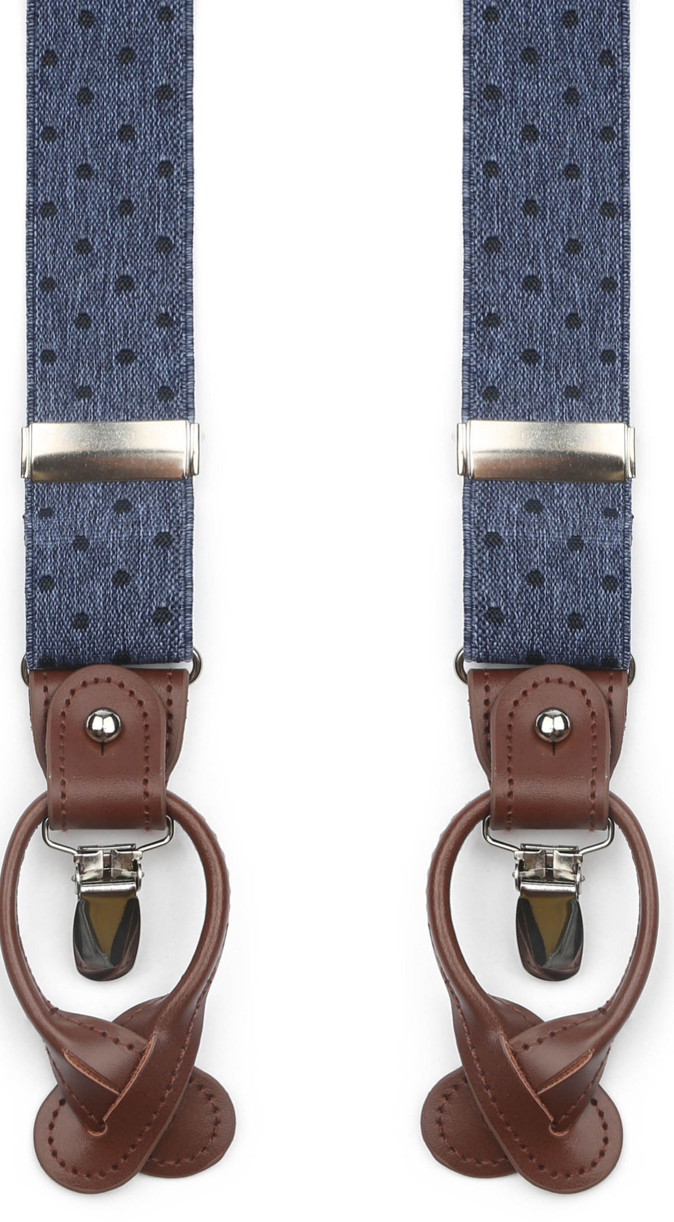 Suitable Luxe Suspenders Denim Dots order online | SUS-Y-LUX-DENIMDOT | Suitable Liechtenstein