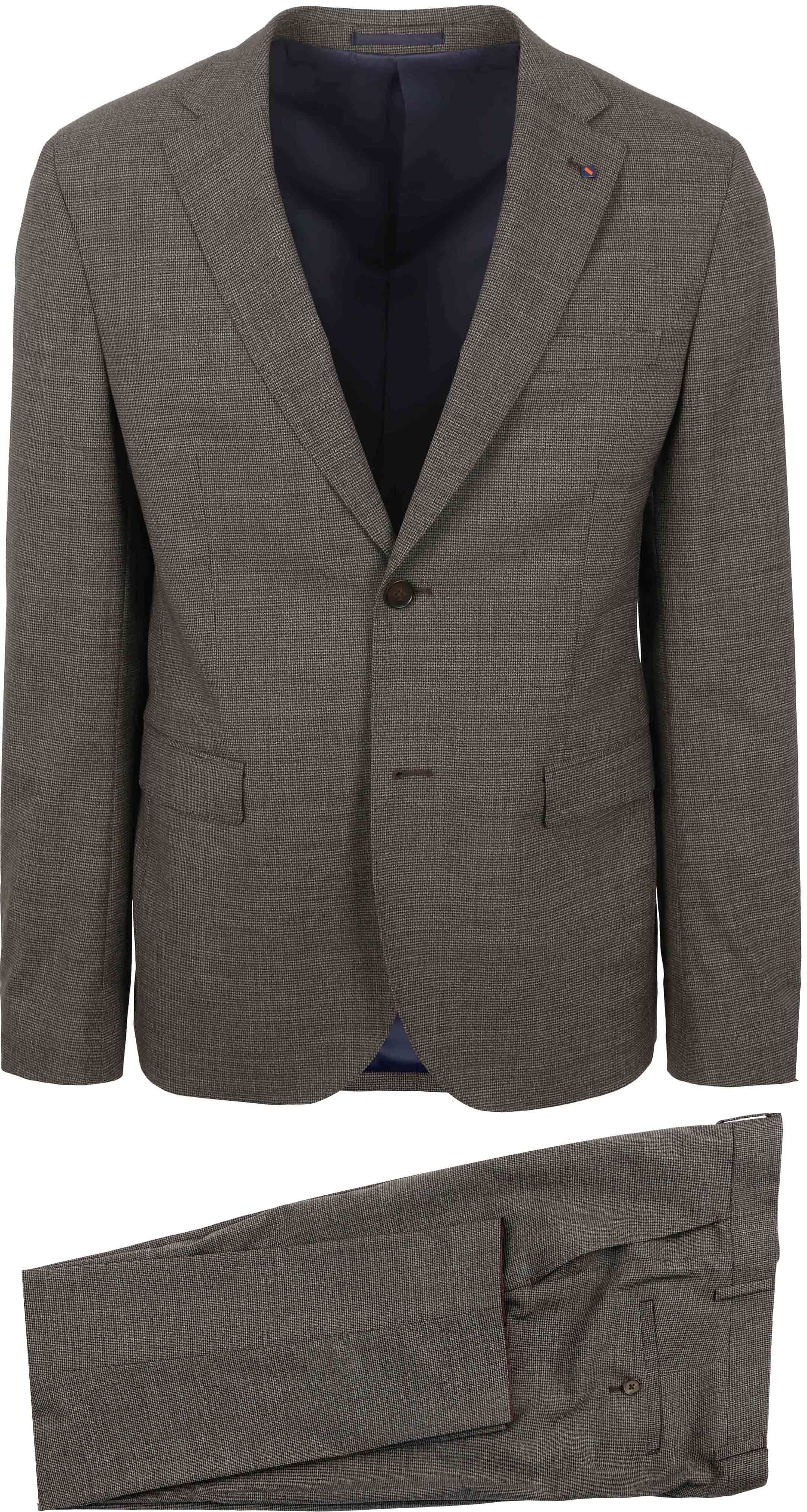 Suitable Strato Pied De Poule Suit Wool Ember Gold SPE243028TO32ST-830 order online | Suitable