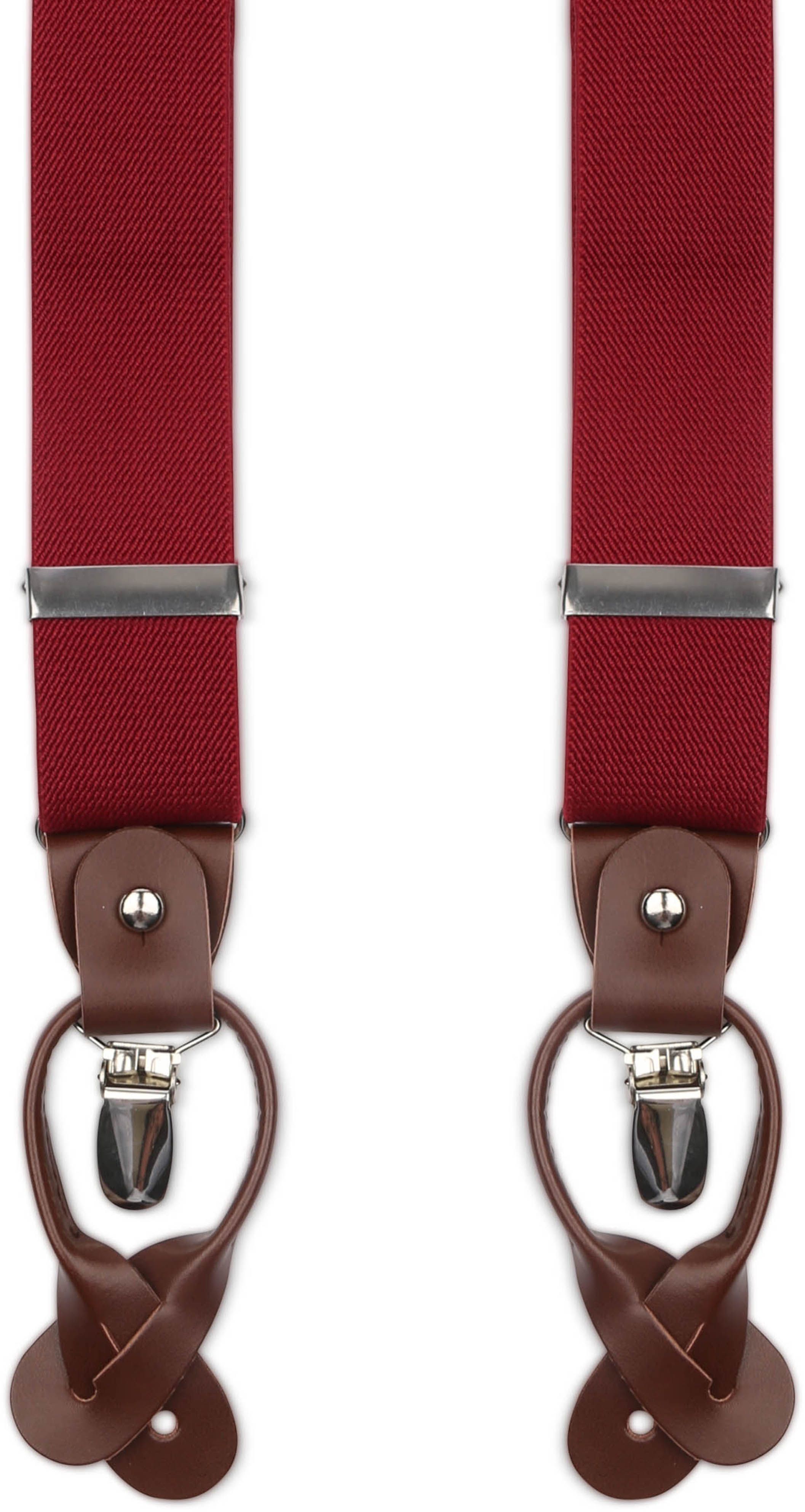 Suitable Luxe Hosenträger Bordeaux SUS-Y-LUX-3,5 cm bordeaux kl 6016 kaufen | Suitable