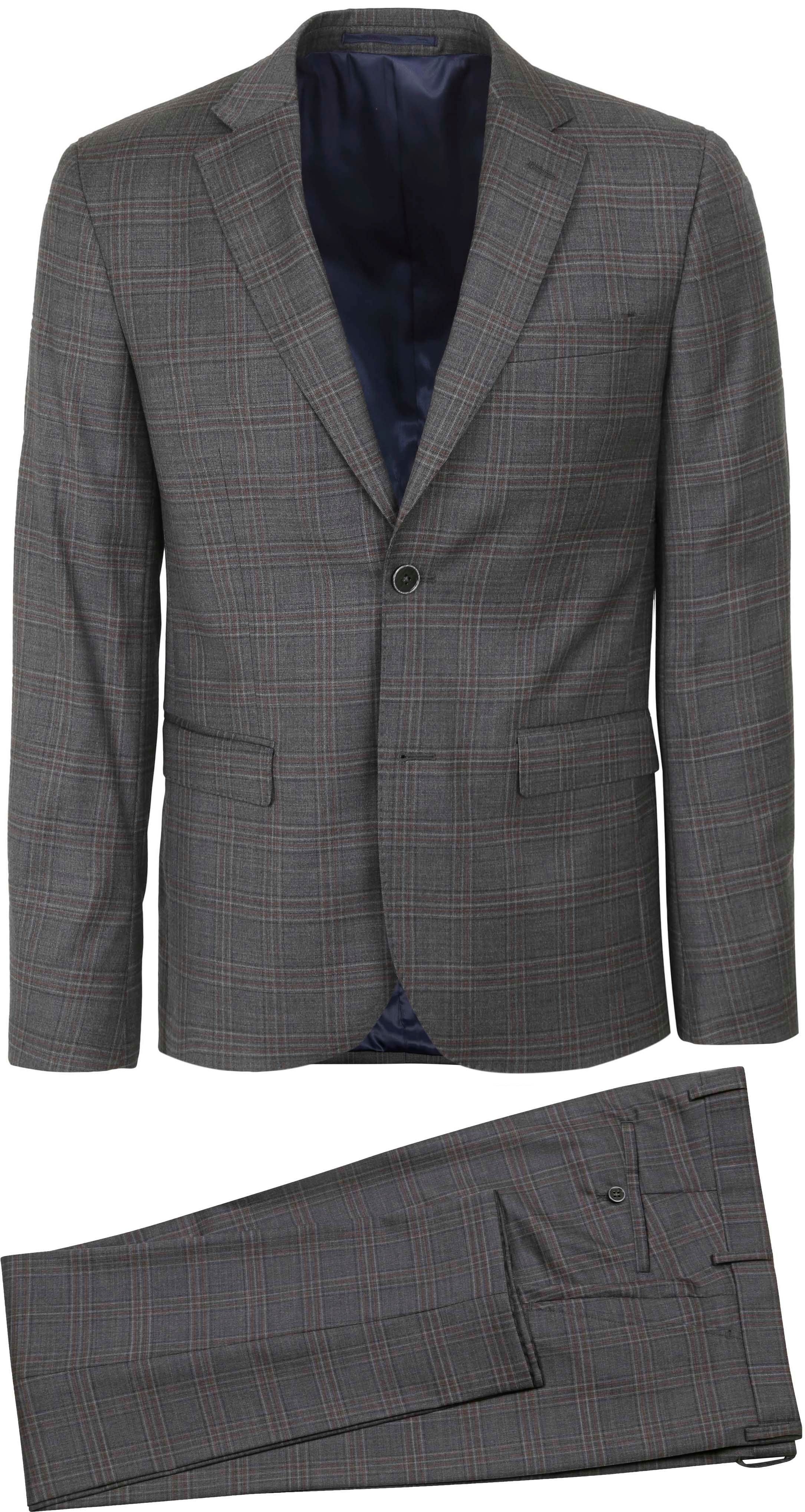 Suitable Suit Toulon Wool Check Grey Brown SPE223028TO36ST-940 order online | Suitable
