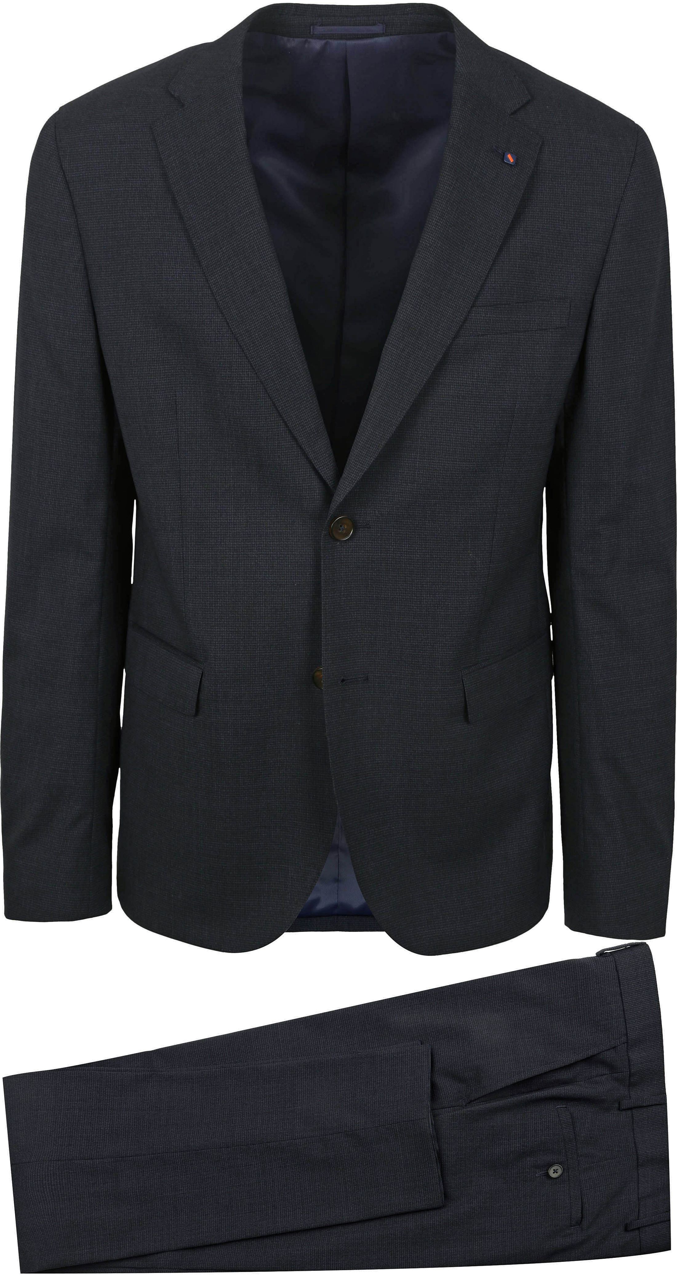 Suitable Strato Pied De Poule Kostuum Wol Navy SPE243028TO32ST-290 kopen | Suitable