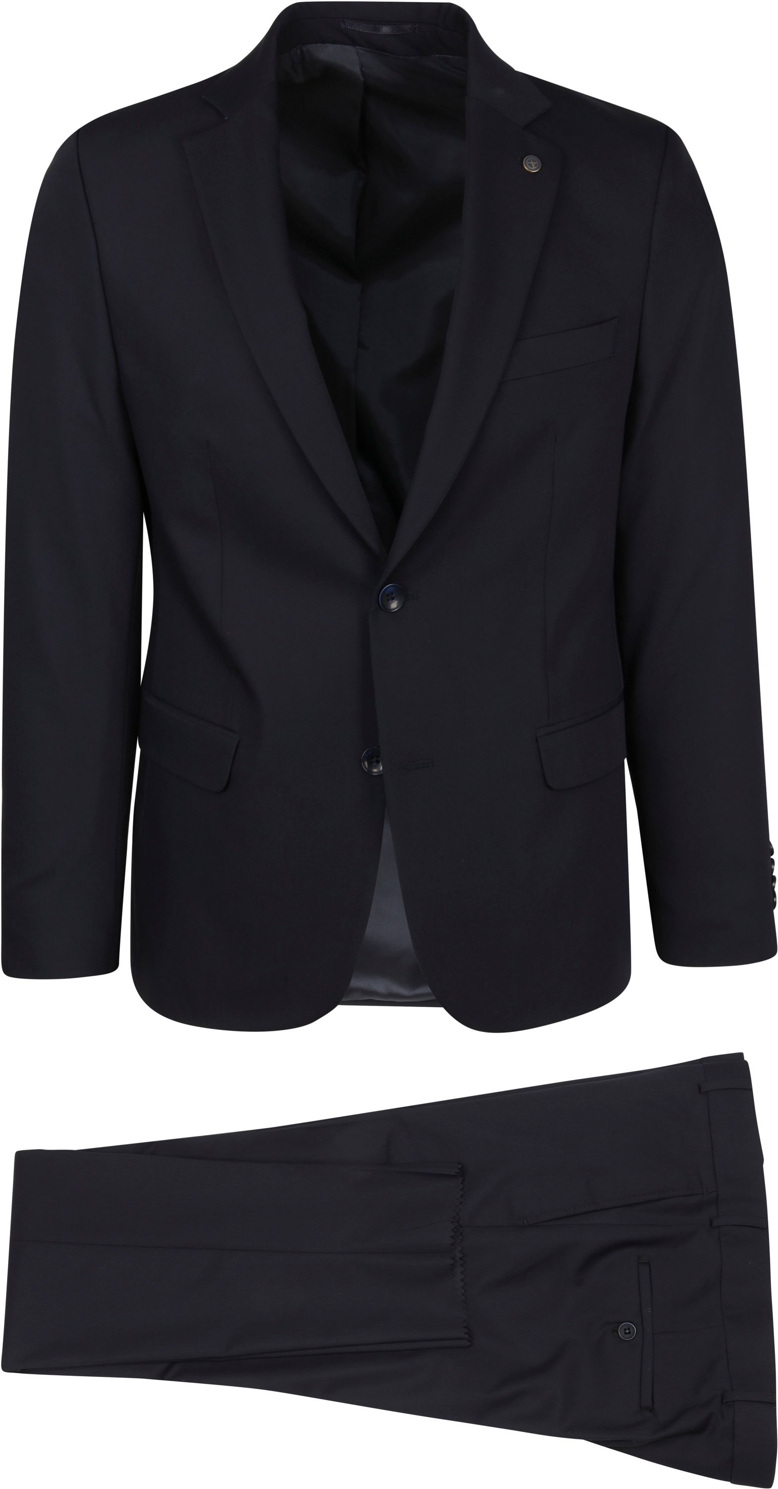 Suitable Suit Navy Dark Blue Blue size 38-R