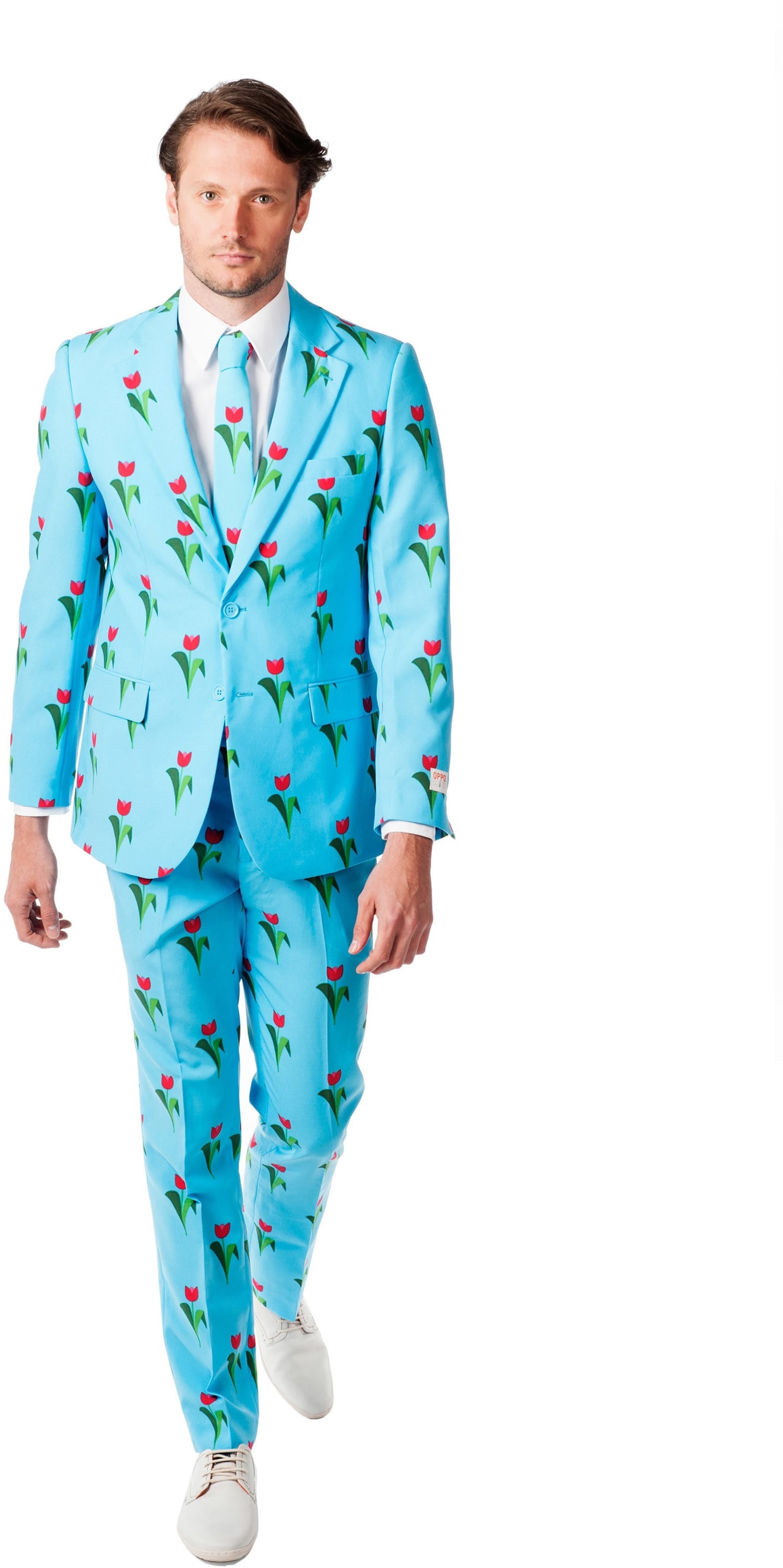 OppoSuits Tulips from Amsterdam Costume Blue size 50-R