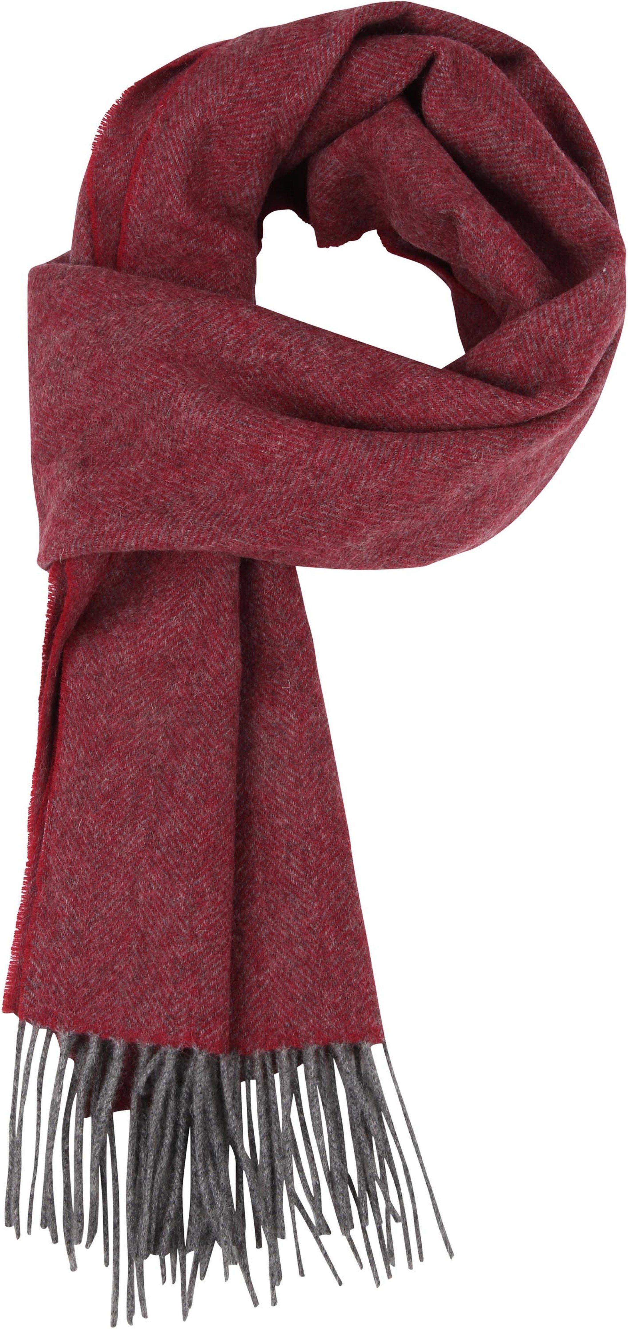 Profuomo Scarf Woven Bordeaux Red