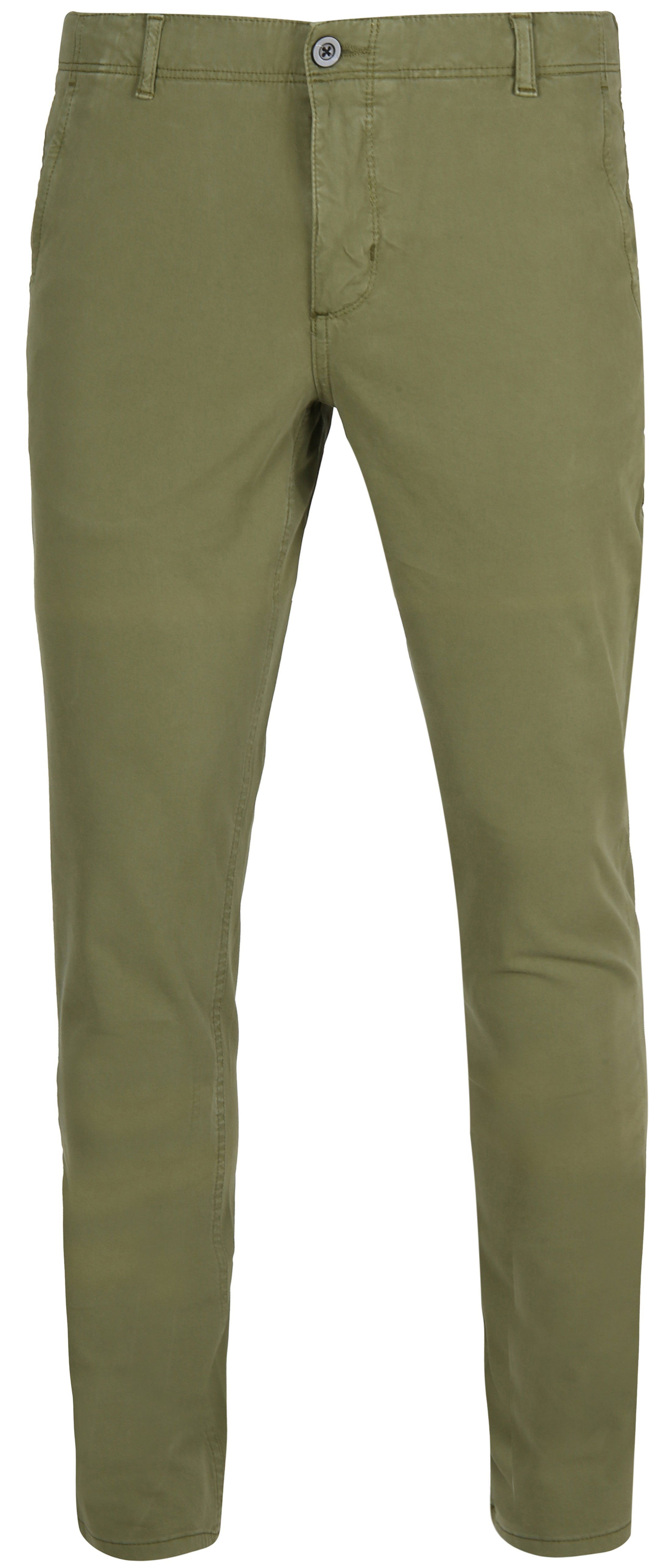 Slim Olive Stretch Chino Pants