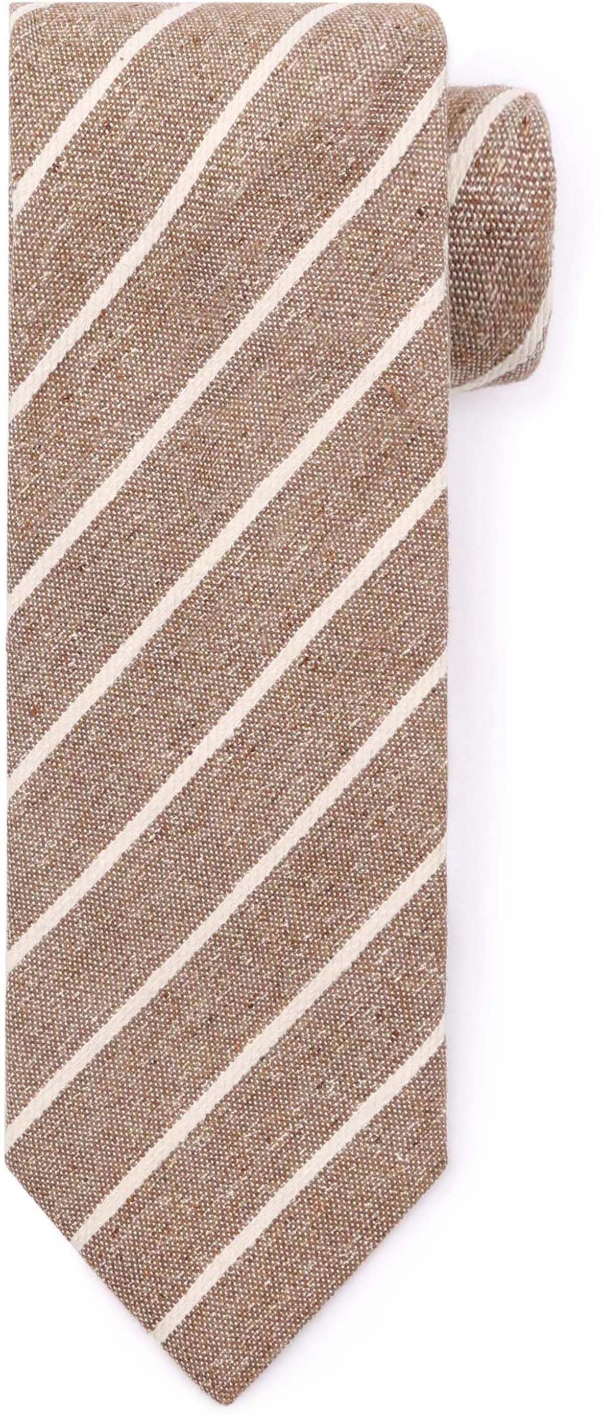 Suitable Krawatte Leinen Streif Beige TI23-25 kaufen | Suitable