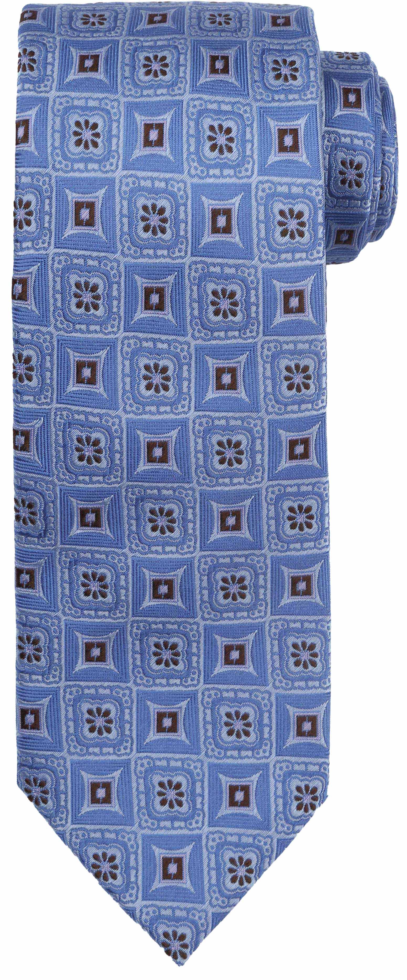Suitable Krawatte Seide Druck Blau TI25-01 kaufen | Suitable
