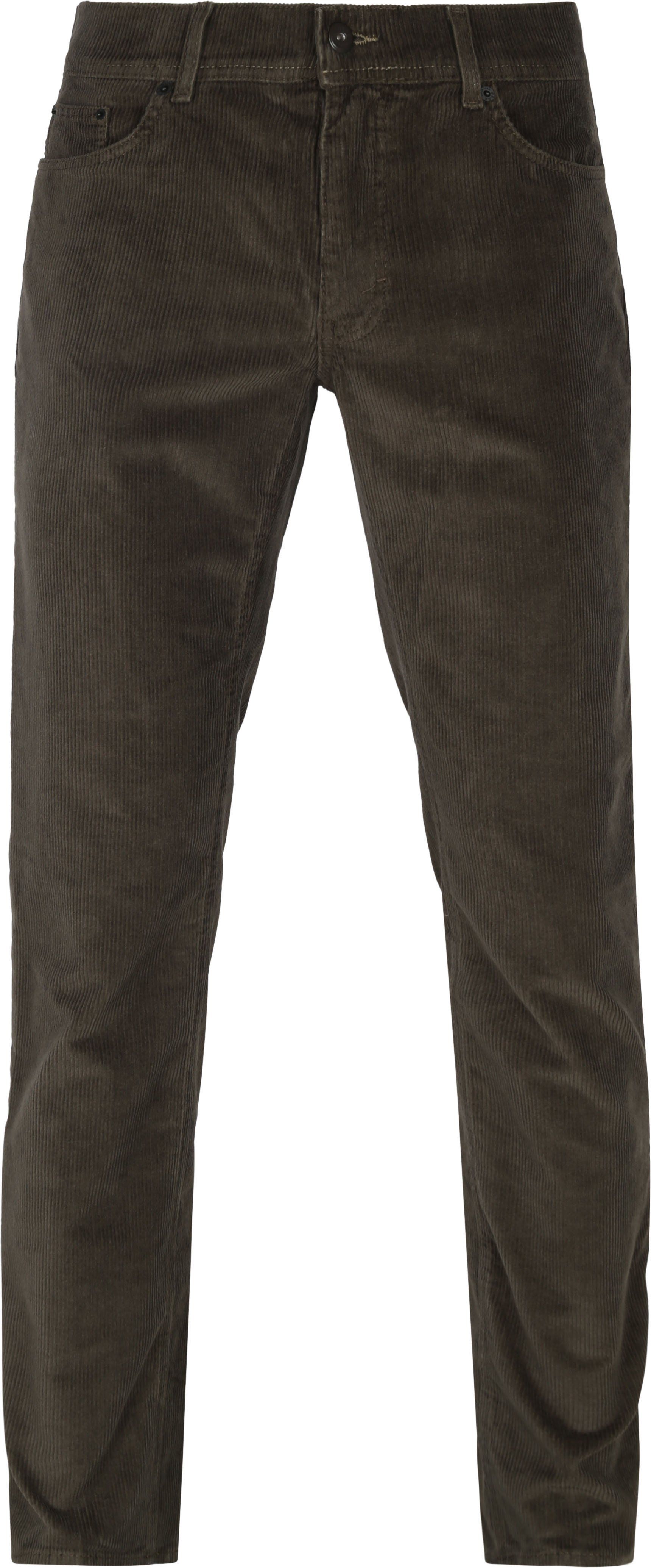 Brax Cooper Trousers Dark Corduroy Dark Green Green size W 40