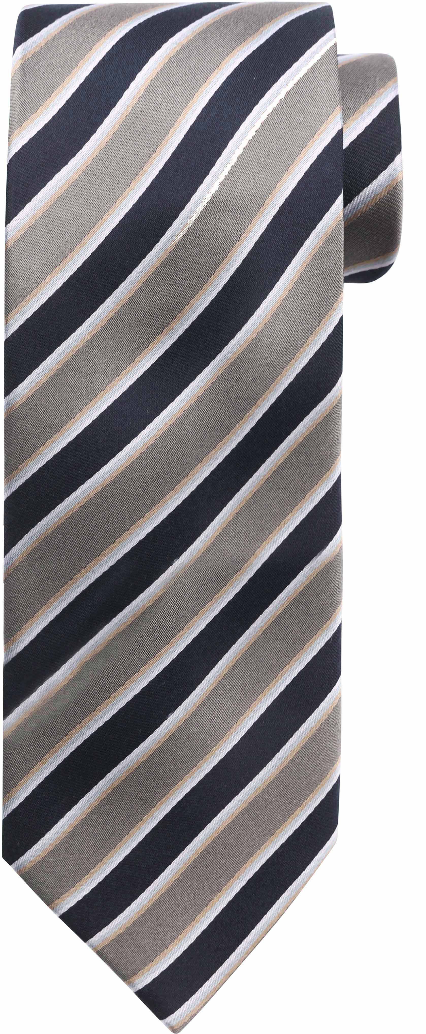 Silk Tie Stripes F82-10 F82-10 Grey Stripe order online | Suitable
