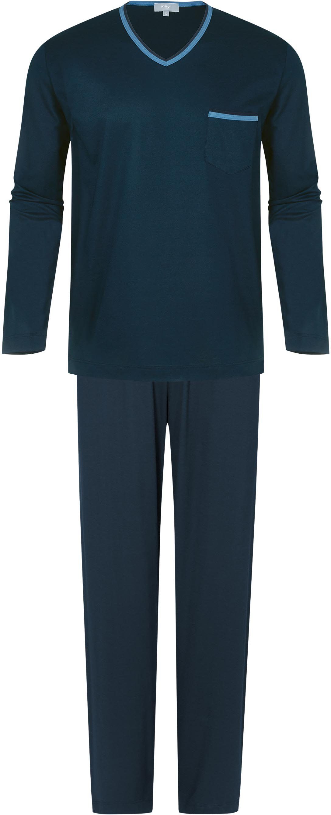 Mey Pyjama Long Foncé Bleu foncé Bleu taille 48