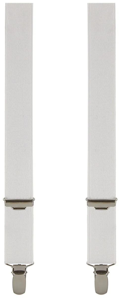Profuomo Suspenders Solid White