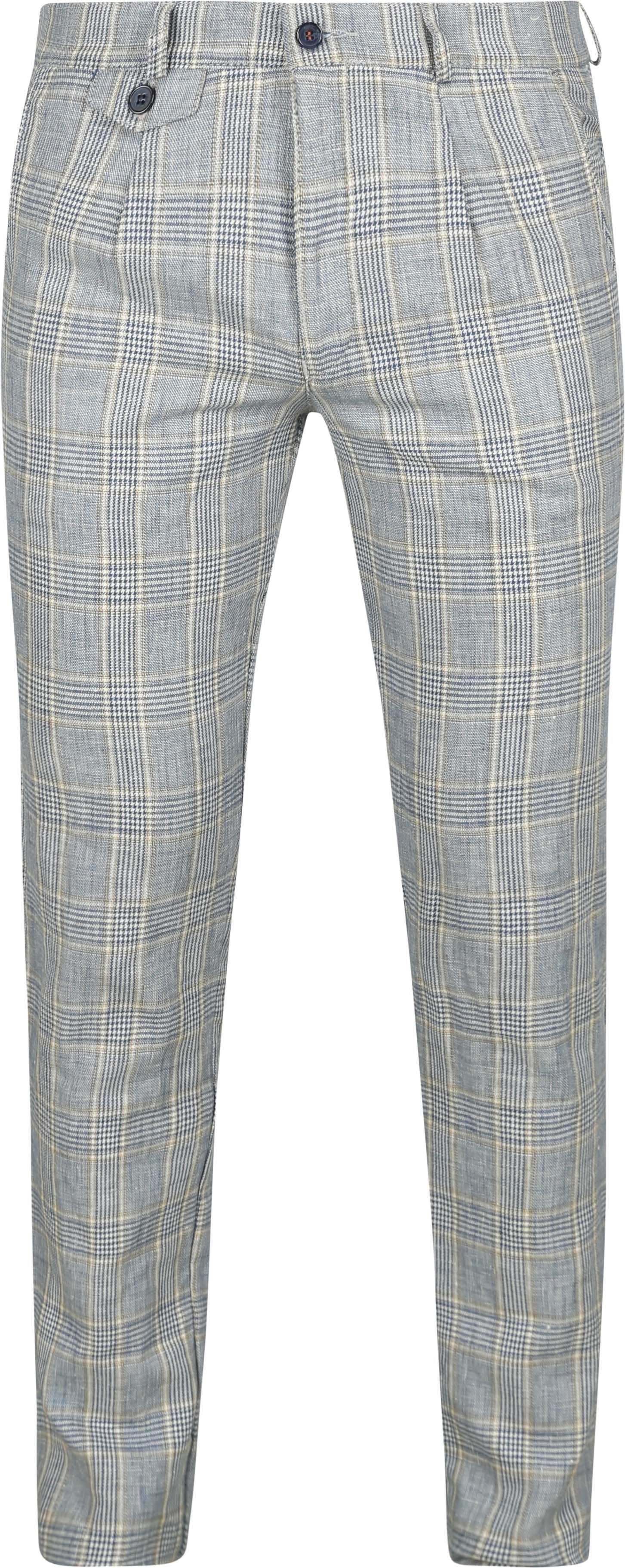 Suitable Chino Linen Blend Ruiten Blauw 1-81-459 614 Blue kopen | Suitable