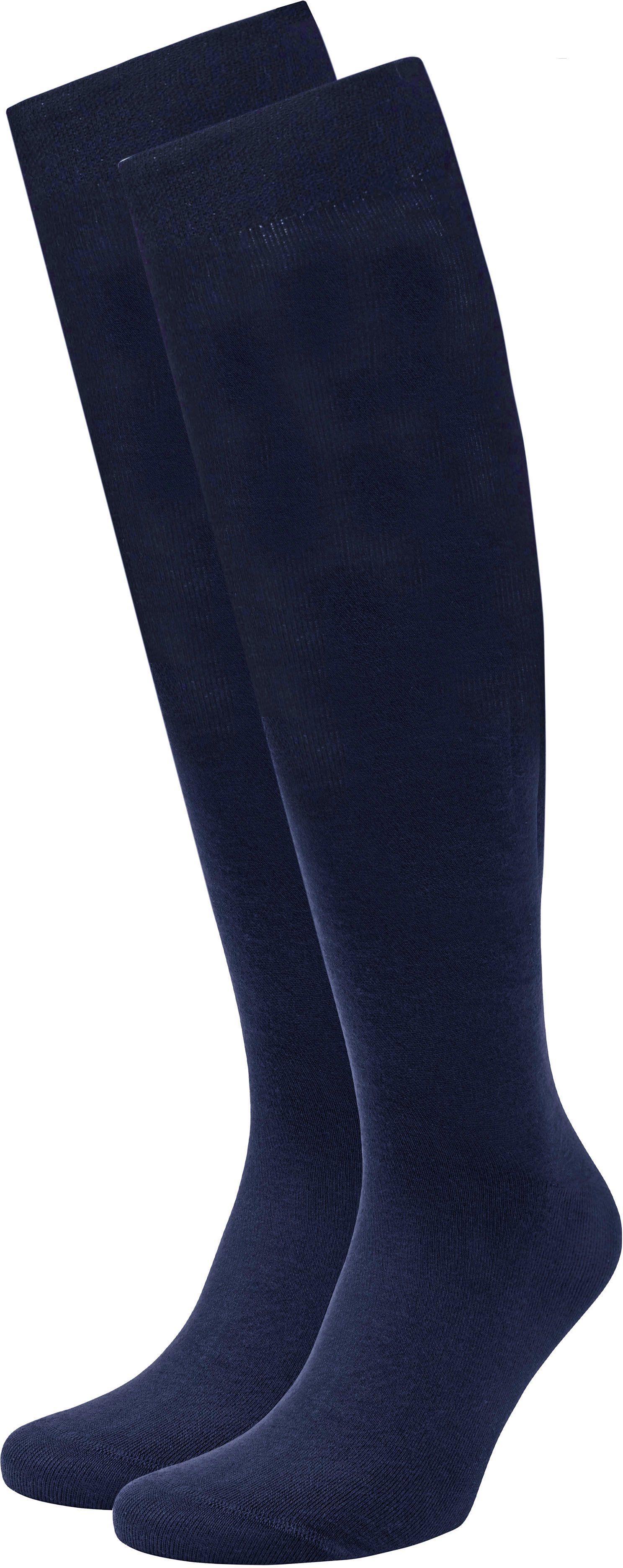 Suitable Knee-High Socks Navy Blue Dark Blue size 43-46