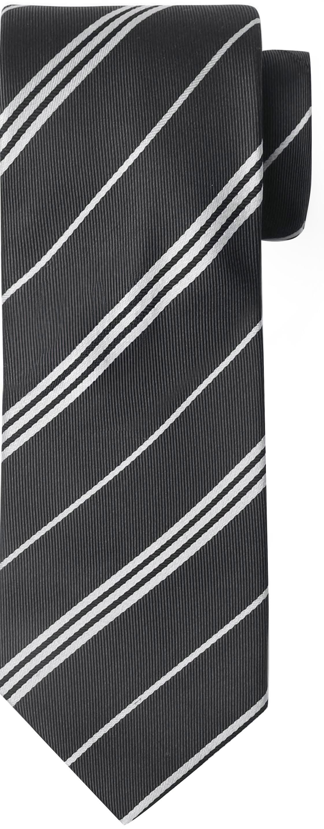 Suitable Tie Silk Stripe Anthracite FC22-20 Grey order online | Suitable