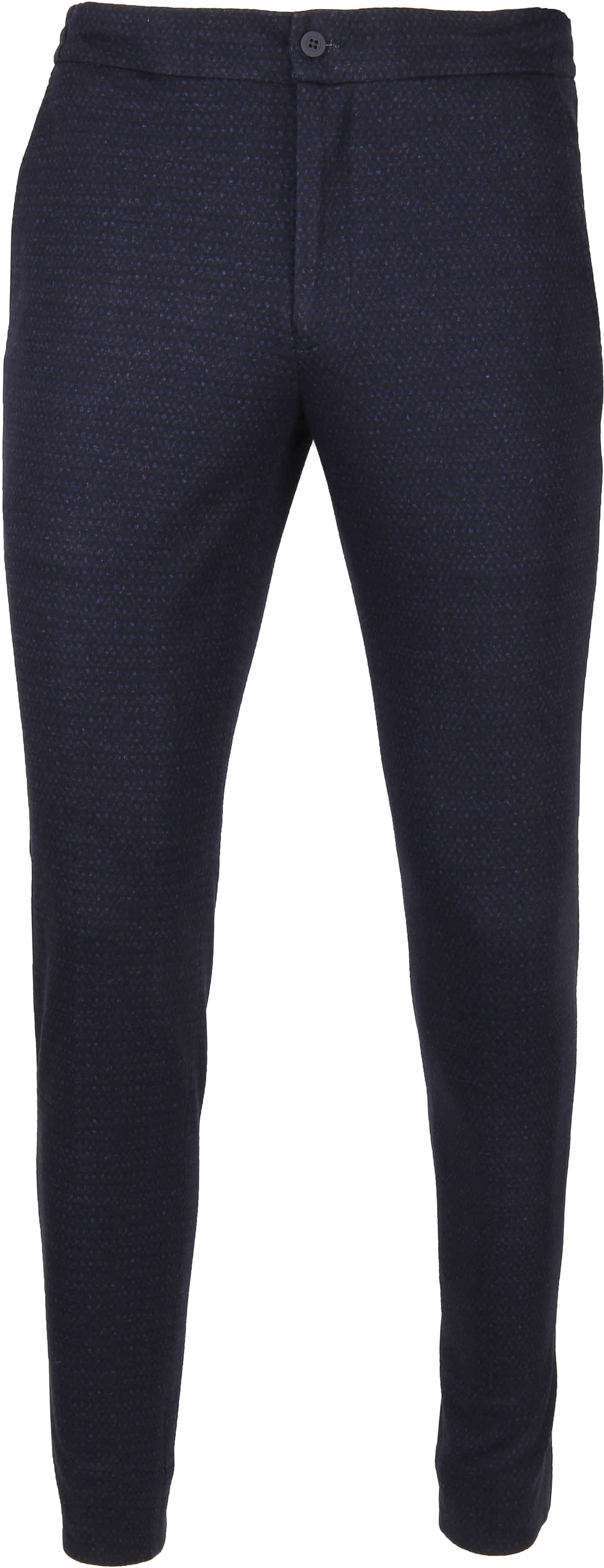 Suitable Respect Jog Trousers Dessin Navy Dark Blue Blue size W 32/33
