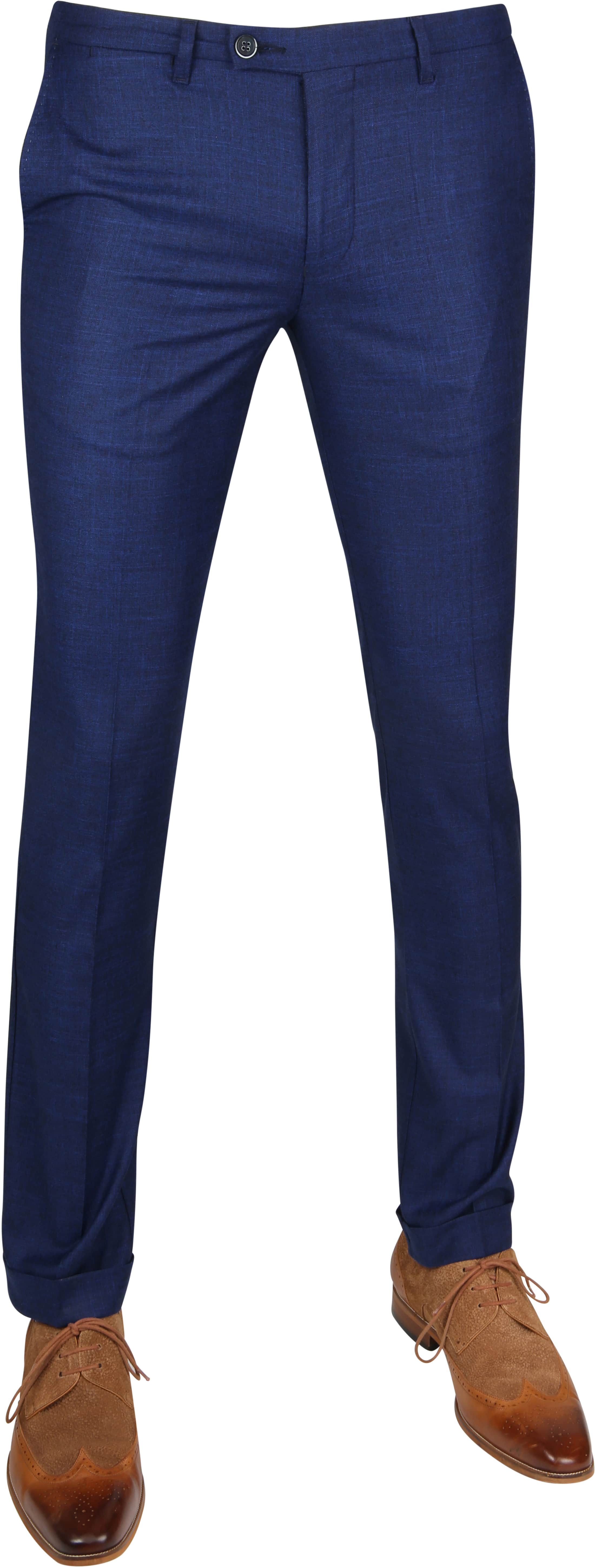 Suitable Pantalon Pisa Melange Dark Blue size 36-R