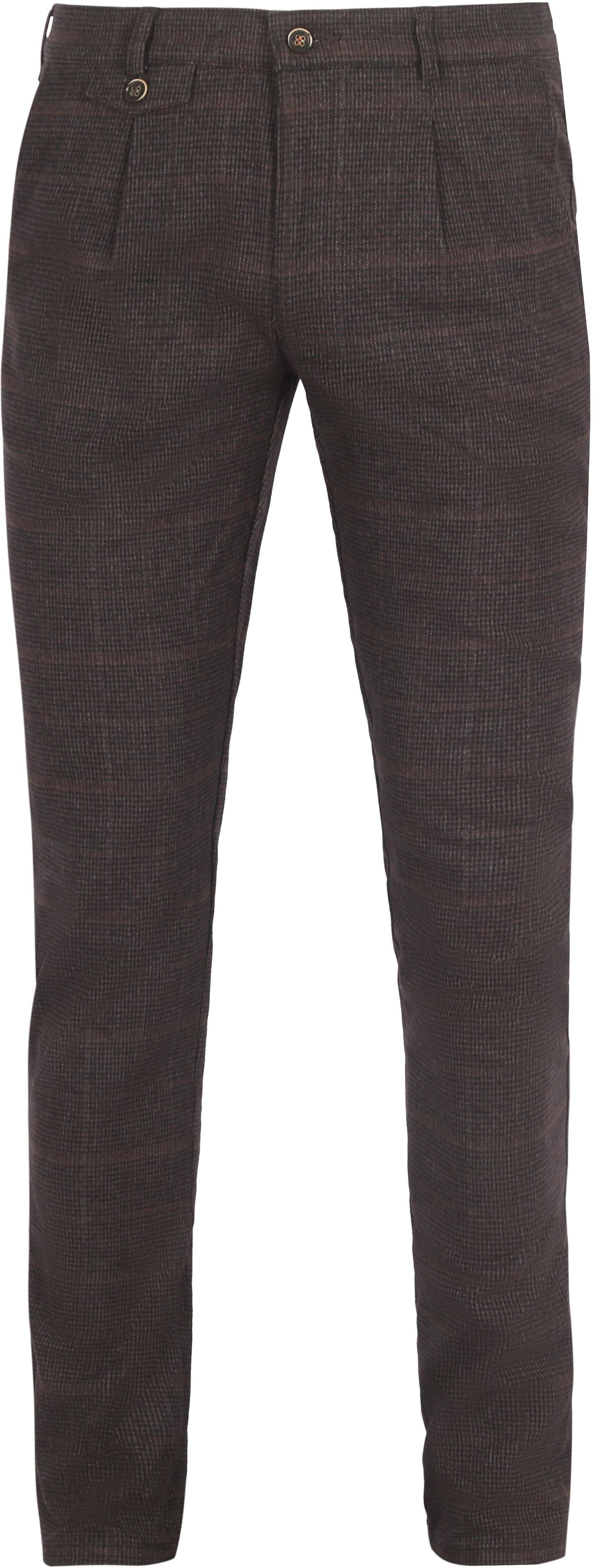 Suitable Chino Pico Pleat Checkered Brown PA-PDP-FL-24W-01/1-04-005-550 order online | Suitable
