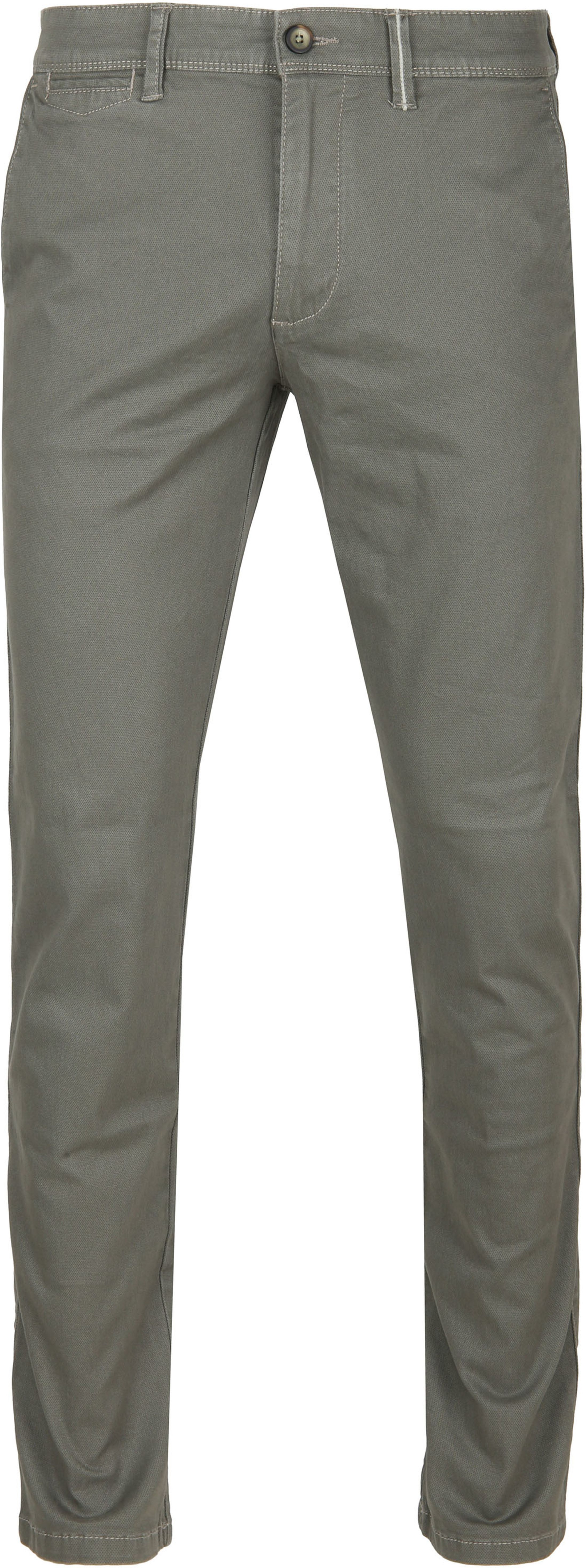 Suitable Chino Sartre Olive Vert foncé Vert taille 25