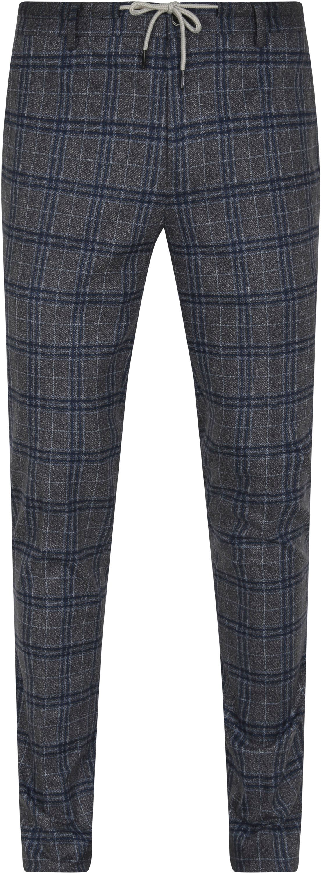 Blue Industry Pantalon Jake Checkered Gray Grey size W 36