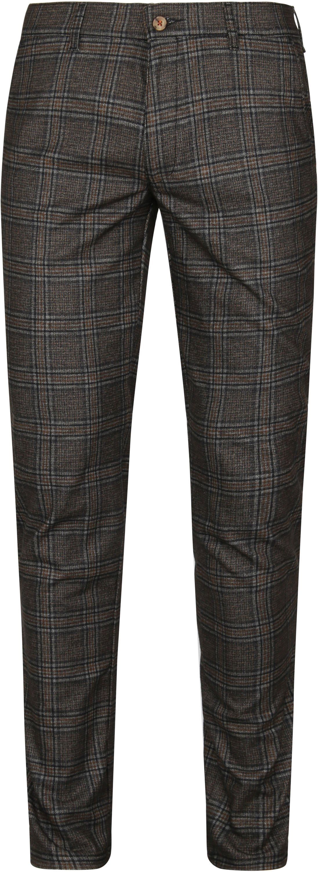 Suitable Chino Pico Checkered Brown size W 31