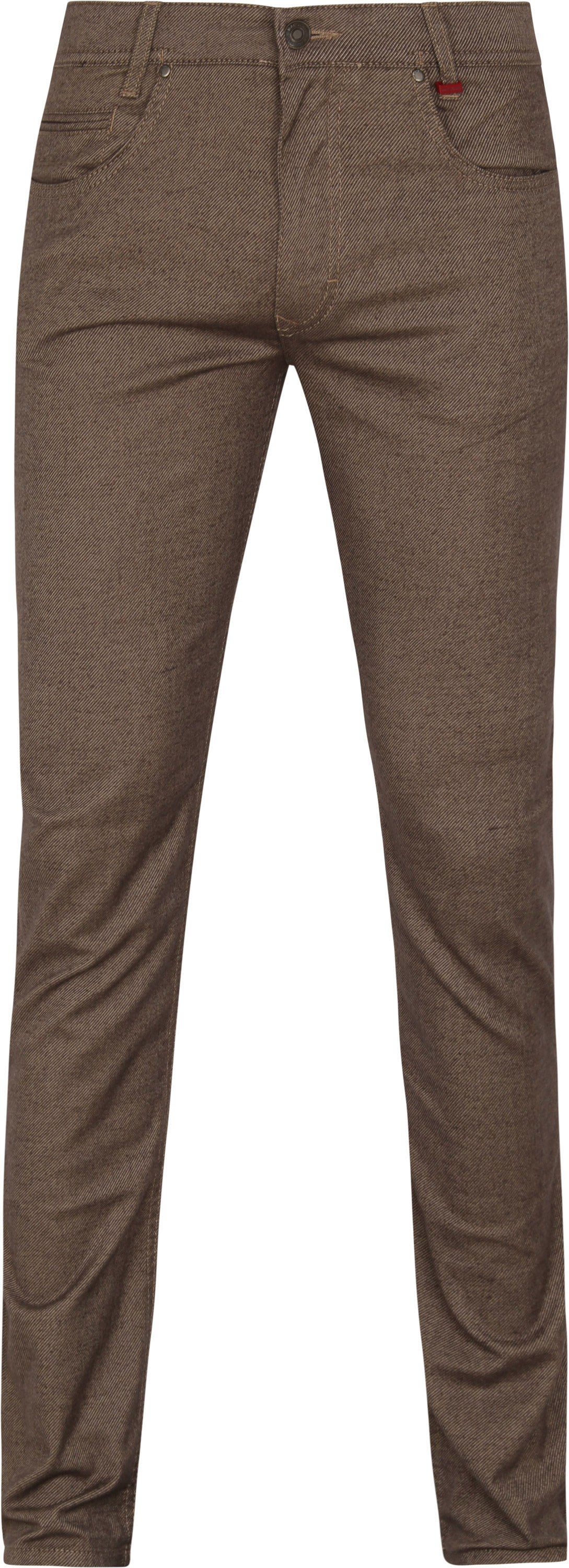 Mac Trousers Arne Melange Brown size W 31