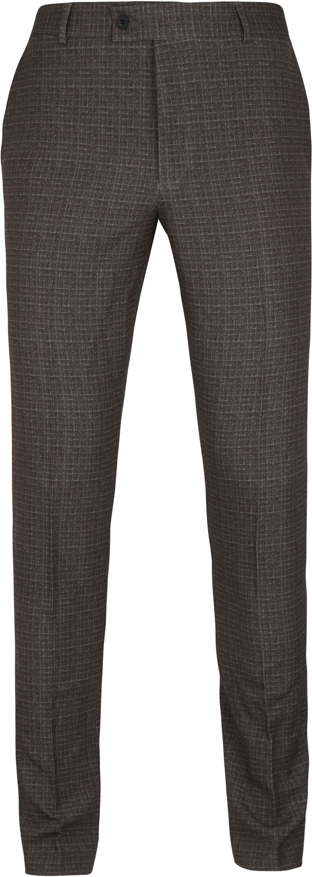 Suitable Pantalon Jersey Carreaux Marron taille 56