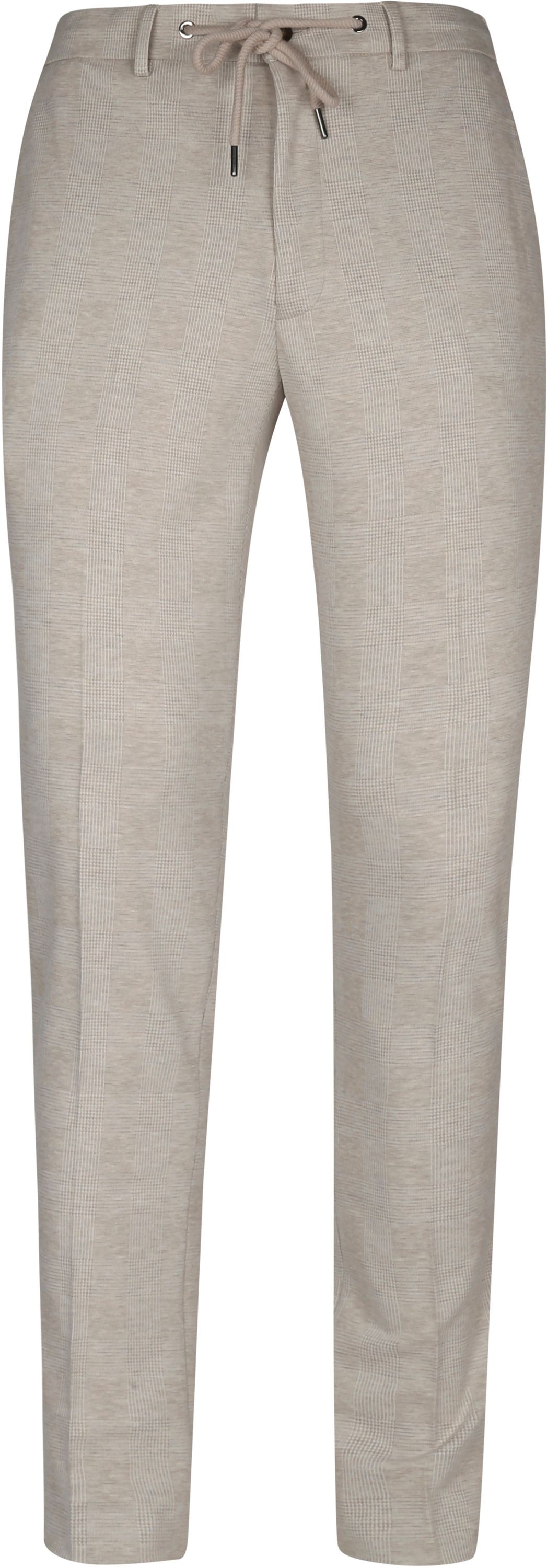 Suitable Pantalon Jersey Sable A Carreaux Blanc cassé taille 54