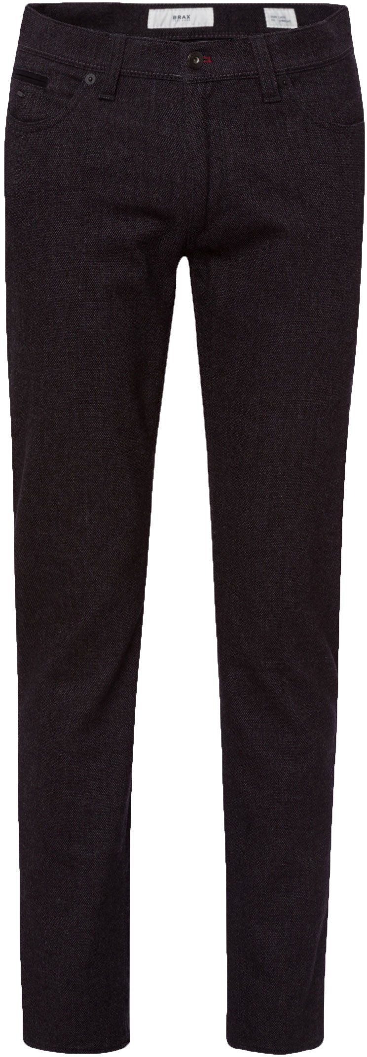Brax Cadiz Pants Five Pocket Woolook Anthracite Grey Dark Grey size W 34