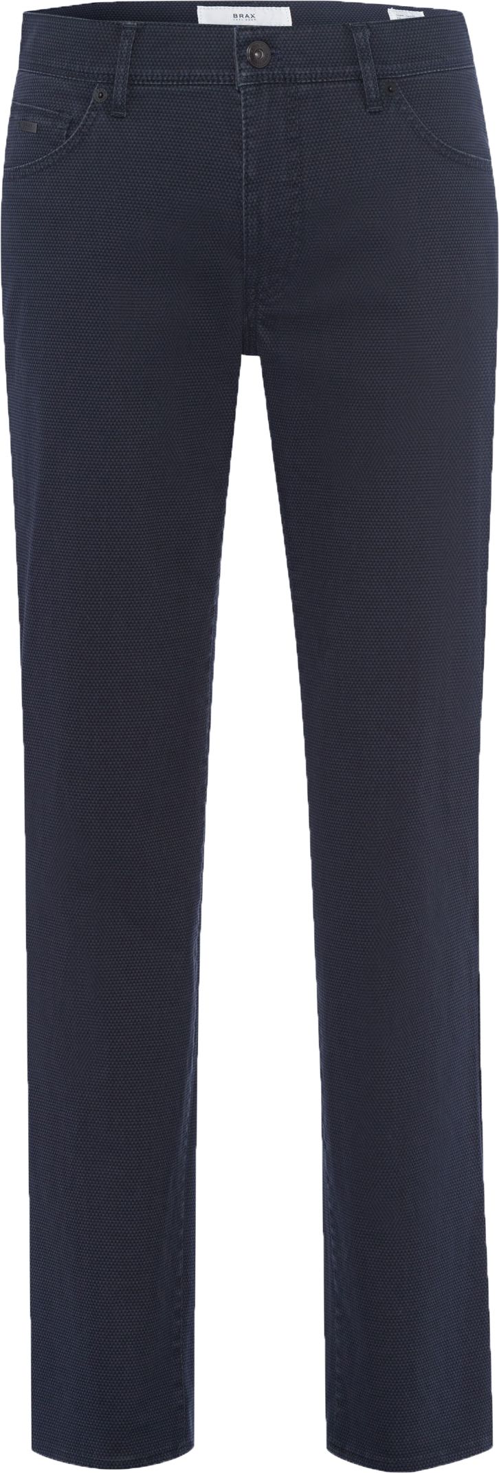 Brax Cadiz Regular Fit Pants Five Pocket Dark Print Blue Dark Blue size W 32