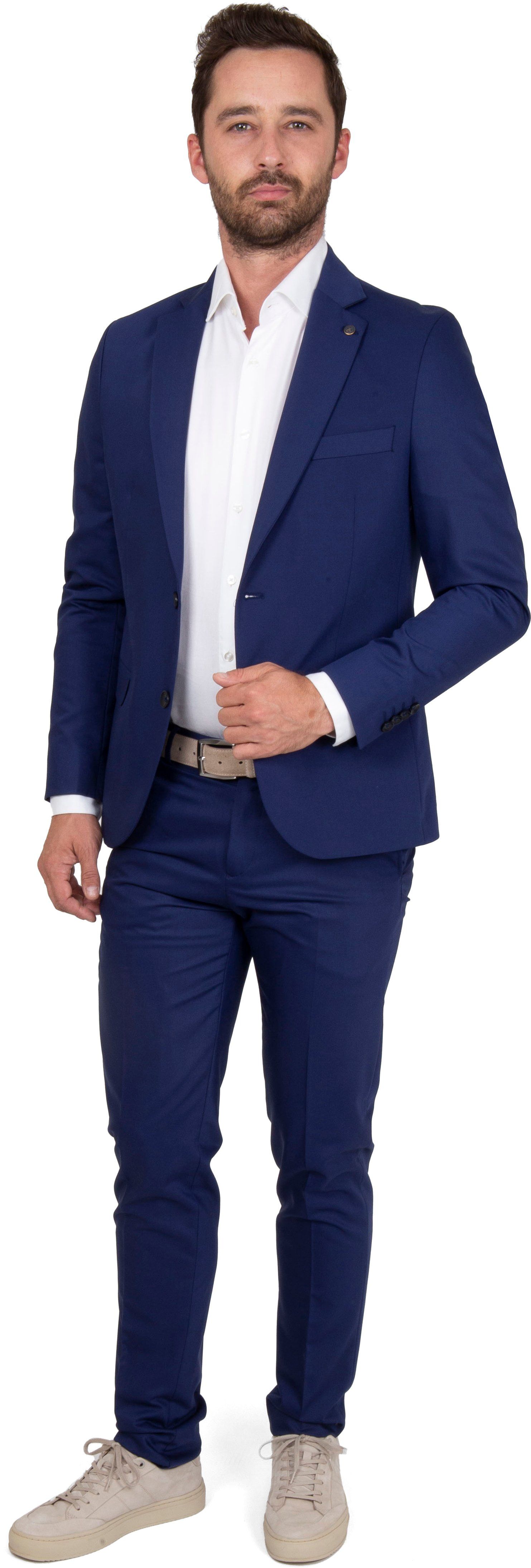 Suitable Suit Royal Dark Blue Blue size 36-R