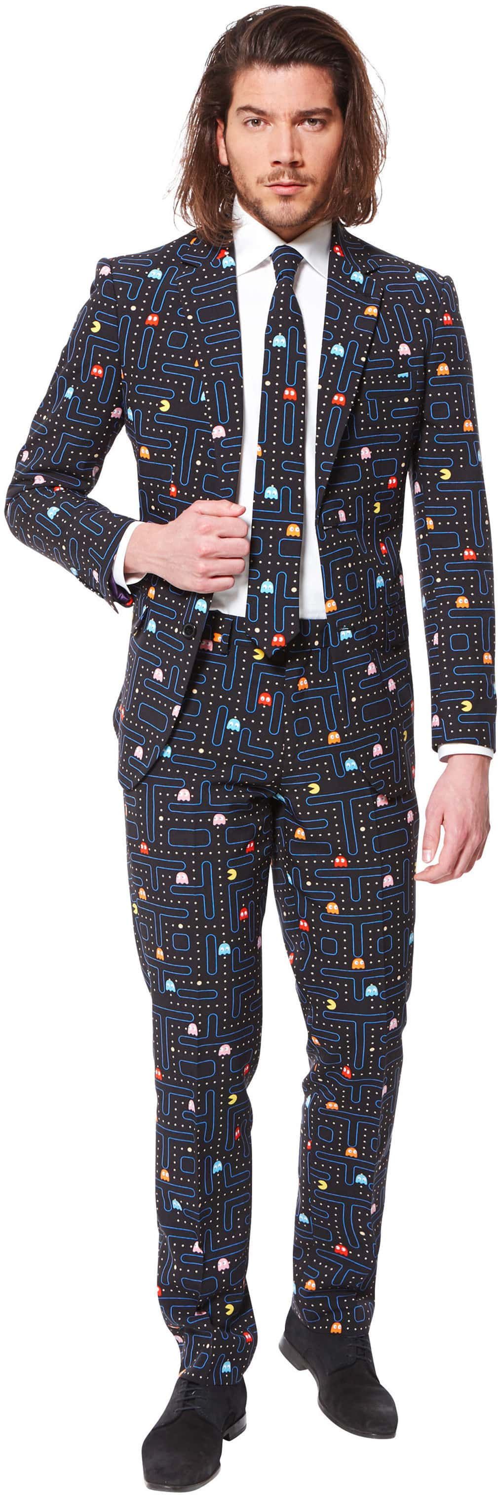 OppoSuits Costume PAC-MAN Noir taille 48