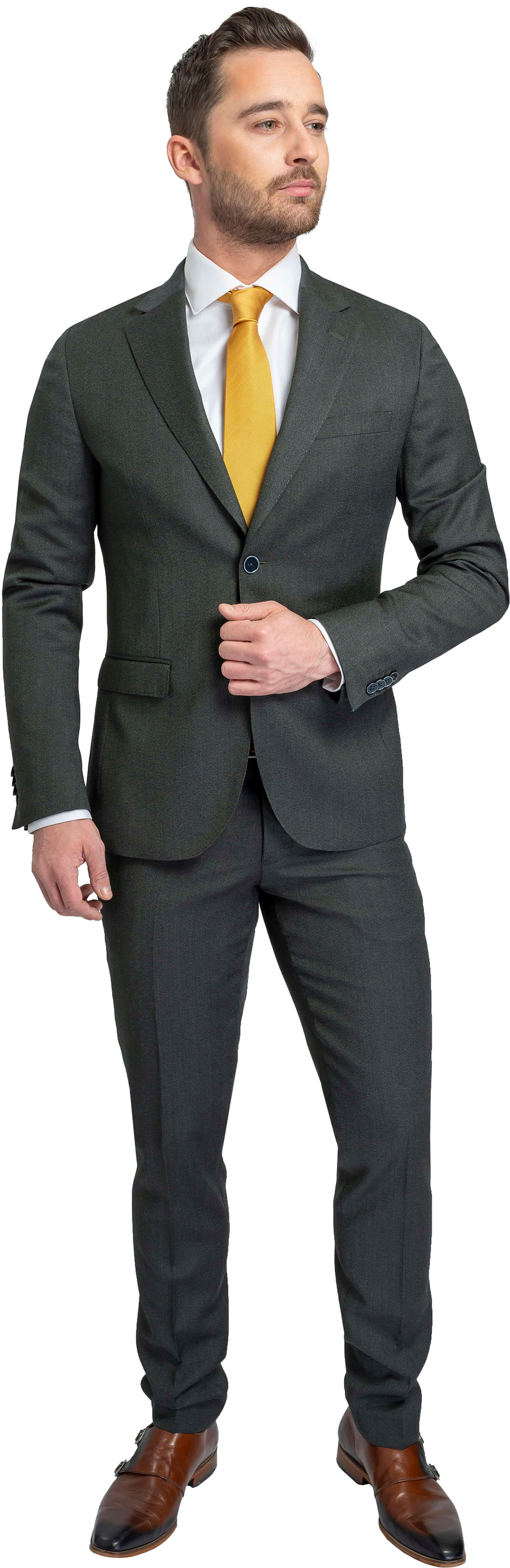 Suitable Suit Strato Dark Green Green size 40-R