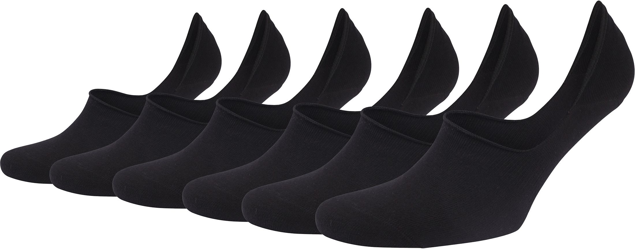 Füßlinge/ Sneaker Socken Schwarz im 6er-Pack aus Bio-Baumwolle kaufen | Suitable