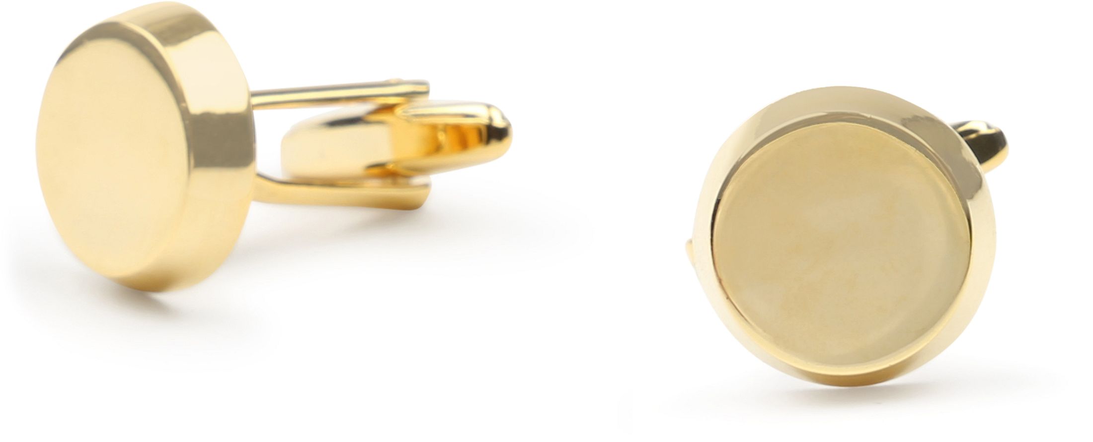 Manschettenknöpfe Rund Gold CL-01 Gold kaufen | Suitable