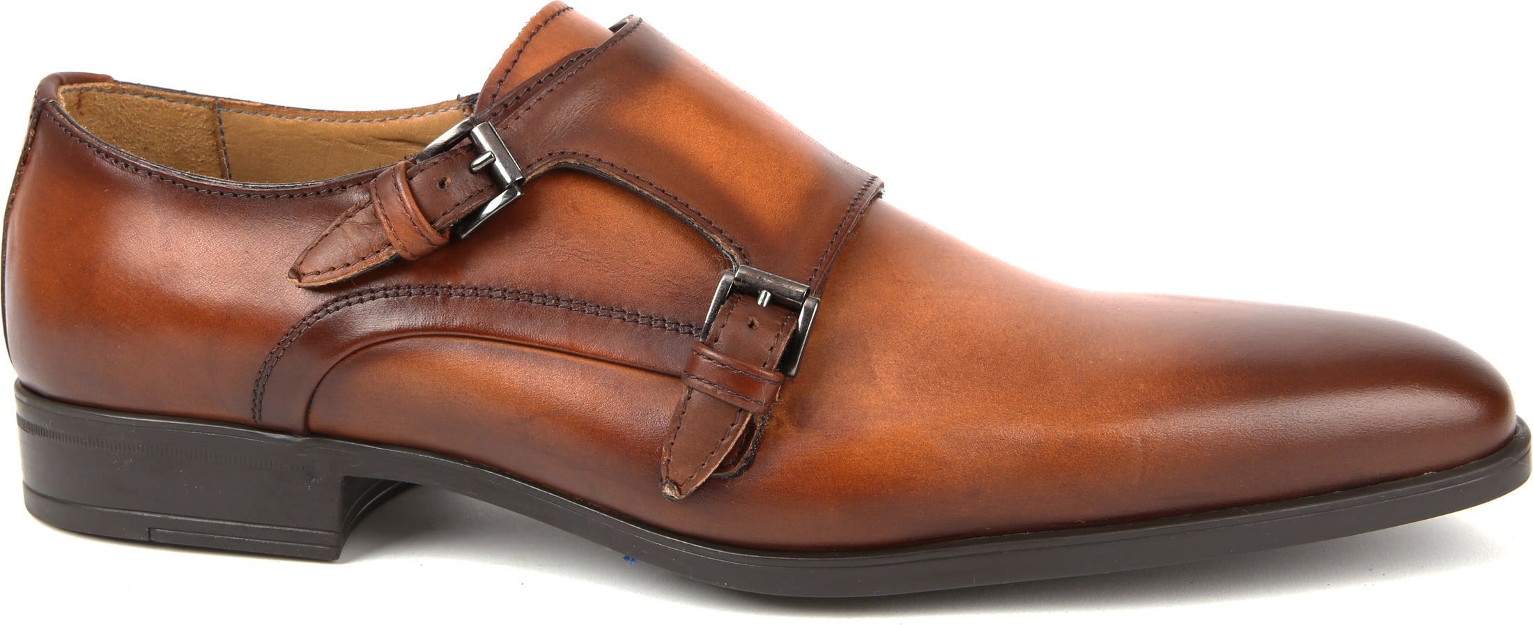 Giorgio Scandicci Shoe Monk Strap Brown size 9.5