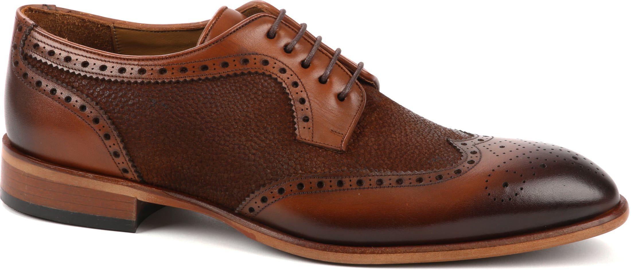 Suitable Leather Shoe Dessin Brown Cognac size 11.5