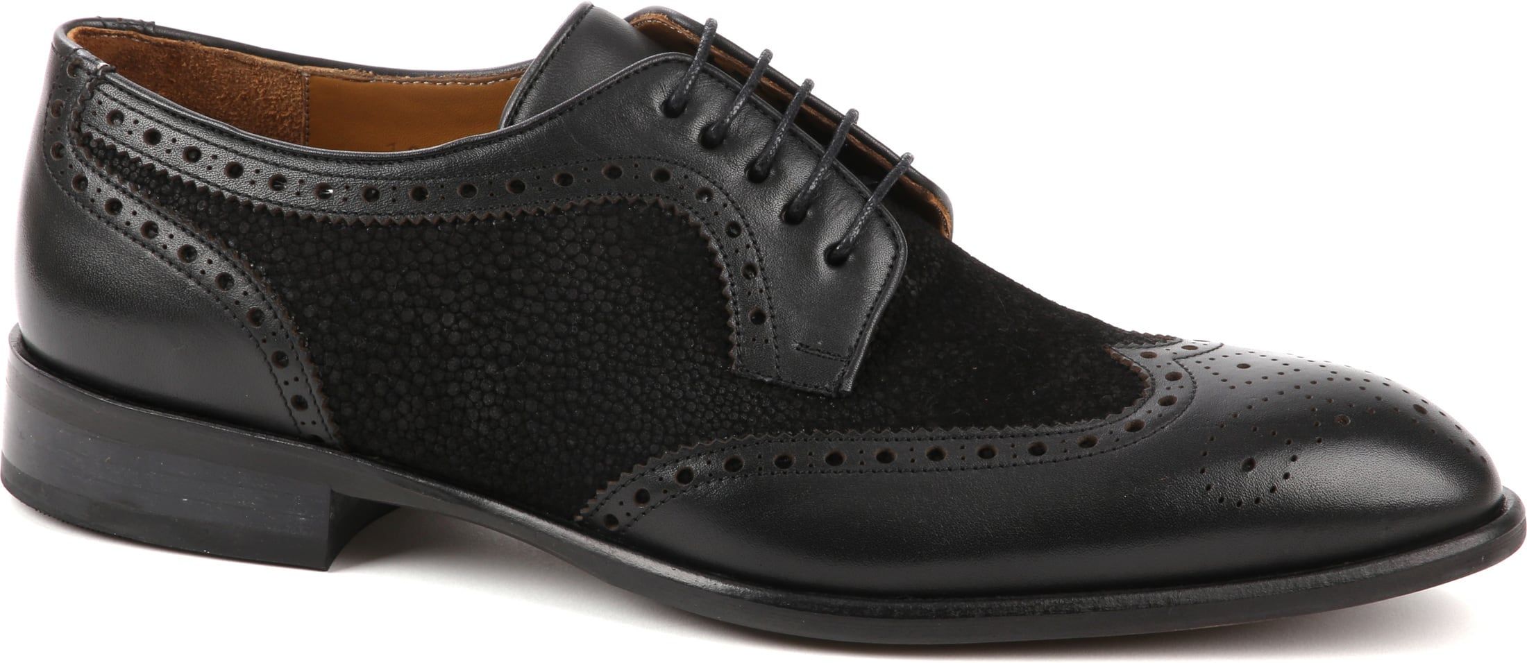 Suitable Leather Shoe Dessin Black size 10.5