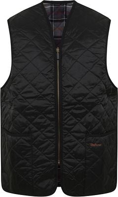 Barbour Waistcoat Quilted Zip in Black MLI0001 BK91 order online Suitable