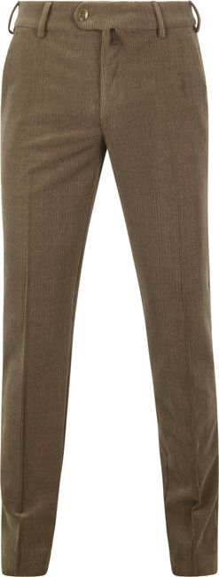Meyer M5 Slim Casual Corduroy Organic Cotton 5-Pocket Corduroy Trouser Dark  Taupe | Jan Rozing Men's Fashion