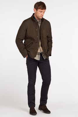 Barbour Quilted Jacket Powell Olive MQU0281 OL51