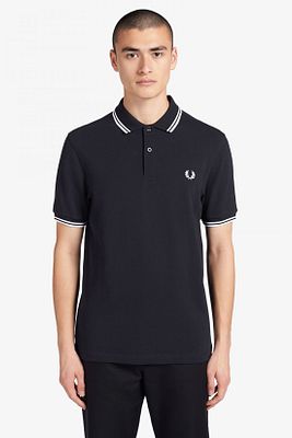 Fred Perry Polo Shirt Navy White M3600 238 Navy